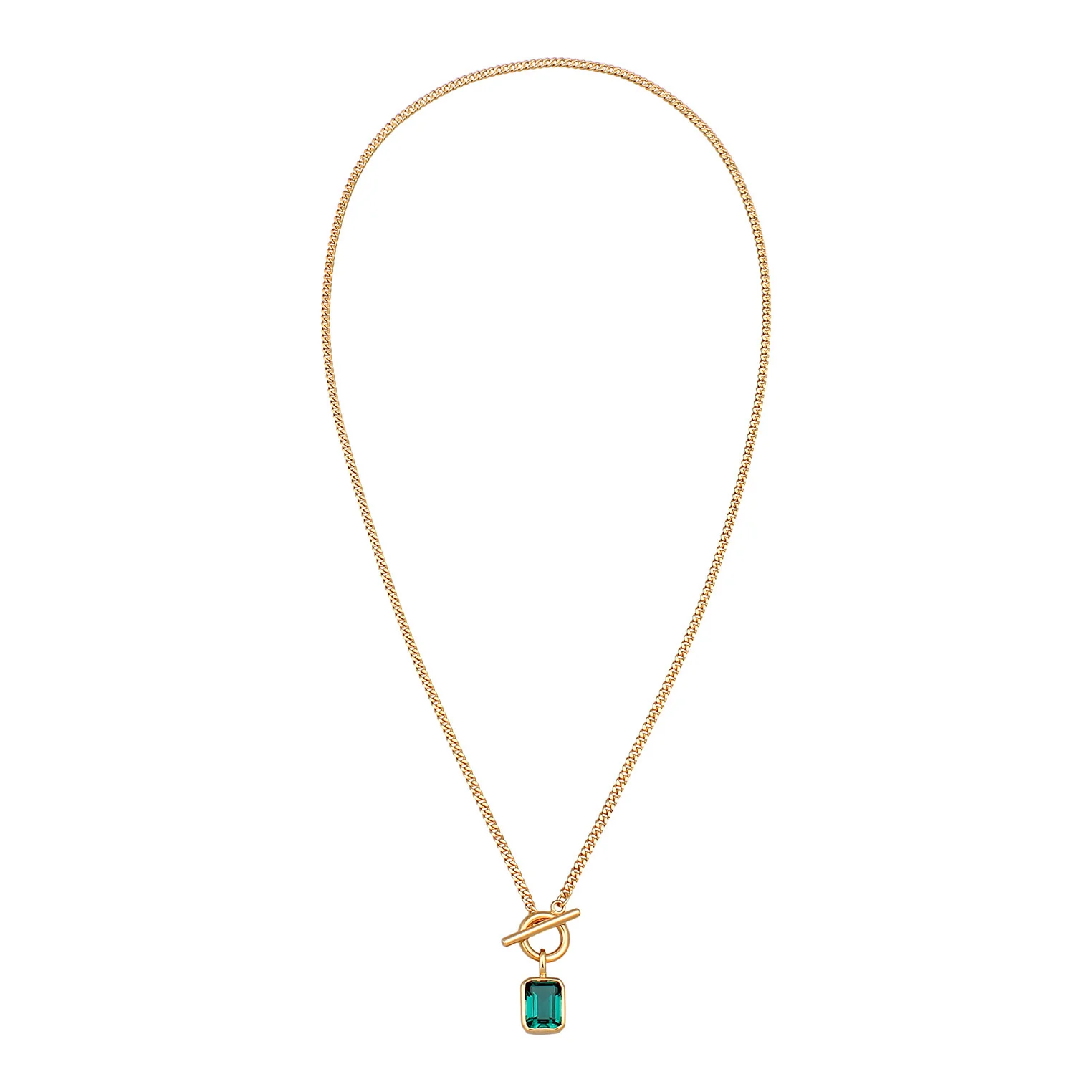 Elli 925 Sterling Silver Necklace Gold plated with Quartz 2004-BF-0007908-001 - Image 3