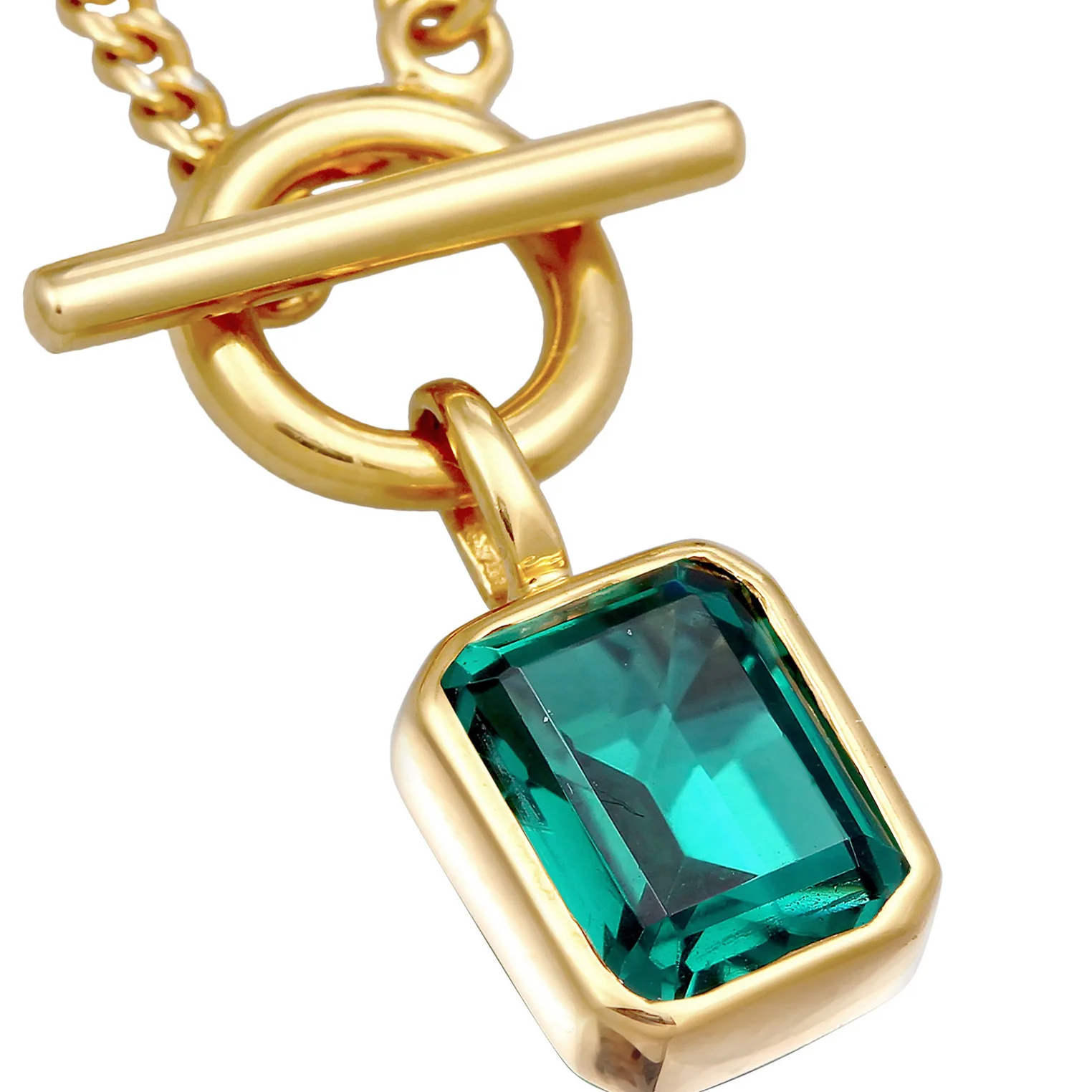 Elli 925 Sterling Silver Necklace Gold plated with Quartz 2004-BF-0007908-001 - Image 5