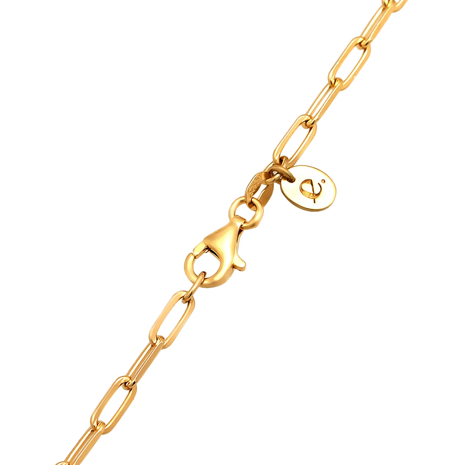 Elli 925 Sterling Silver Necklace Gold plated with Ruby 2004-BF-0008268-001 - Image 4