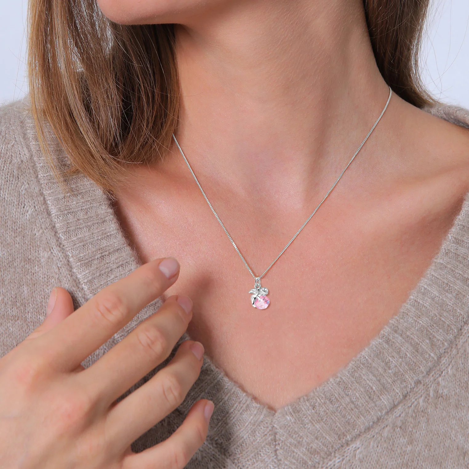 Elli 925 Sterling Silver Necklace with Crystal 2004-BF-0007780-001 - Image 6
