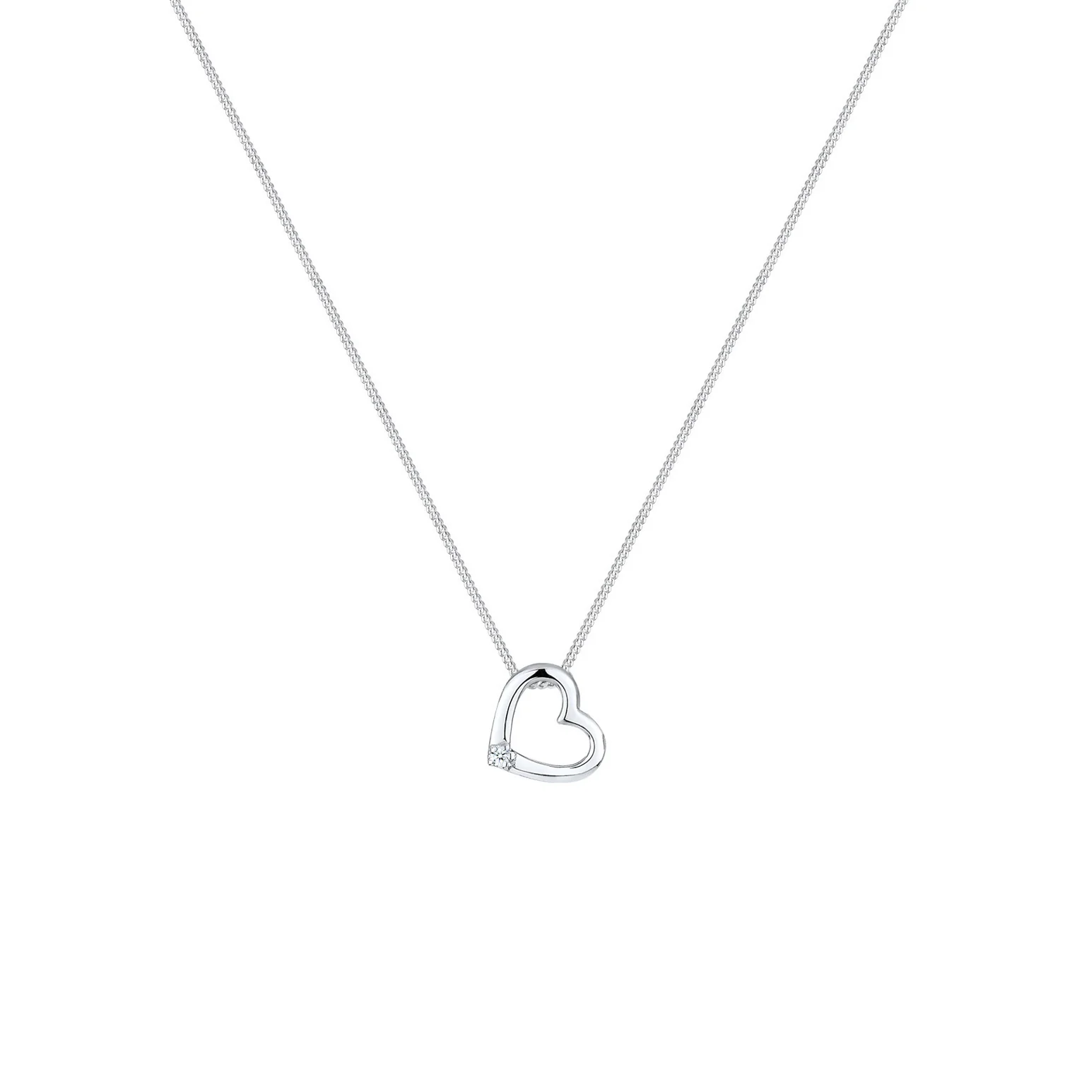 Elli 925 Sterling Silver Necklace with Diamond (0.015 ct) 2004-BF-0007687-001 - Image 2