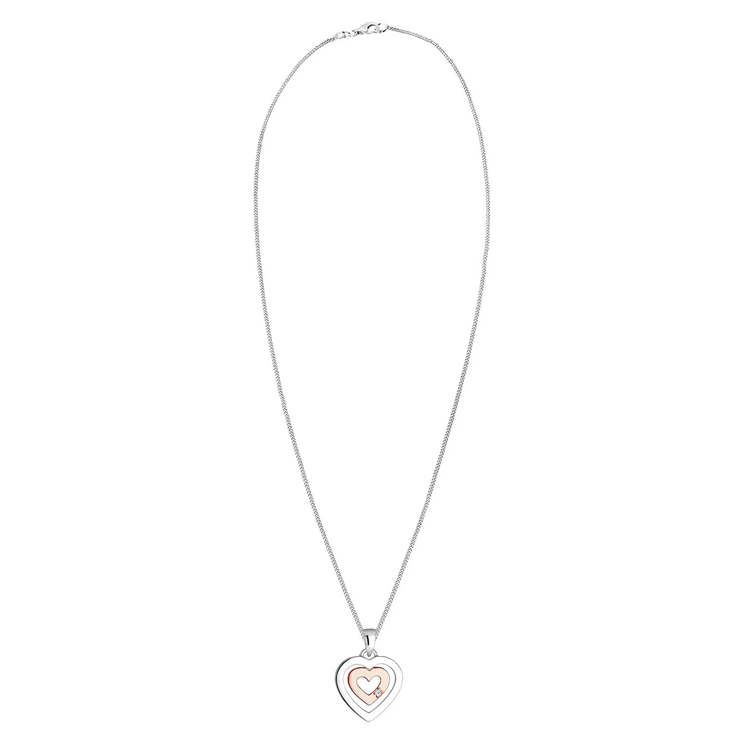 Elli 925 Sterling Silver Necklace with Diamond (0.015 ct) 2004-BF-0008016-001 - Image 3