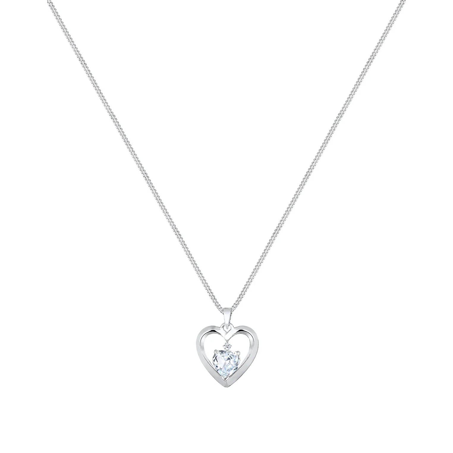 Elli 925 Sterling Silver Necklace with Diamond (0.015 ct) 2004-BF-0008032-001 - Image 2
