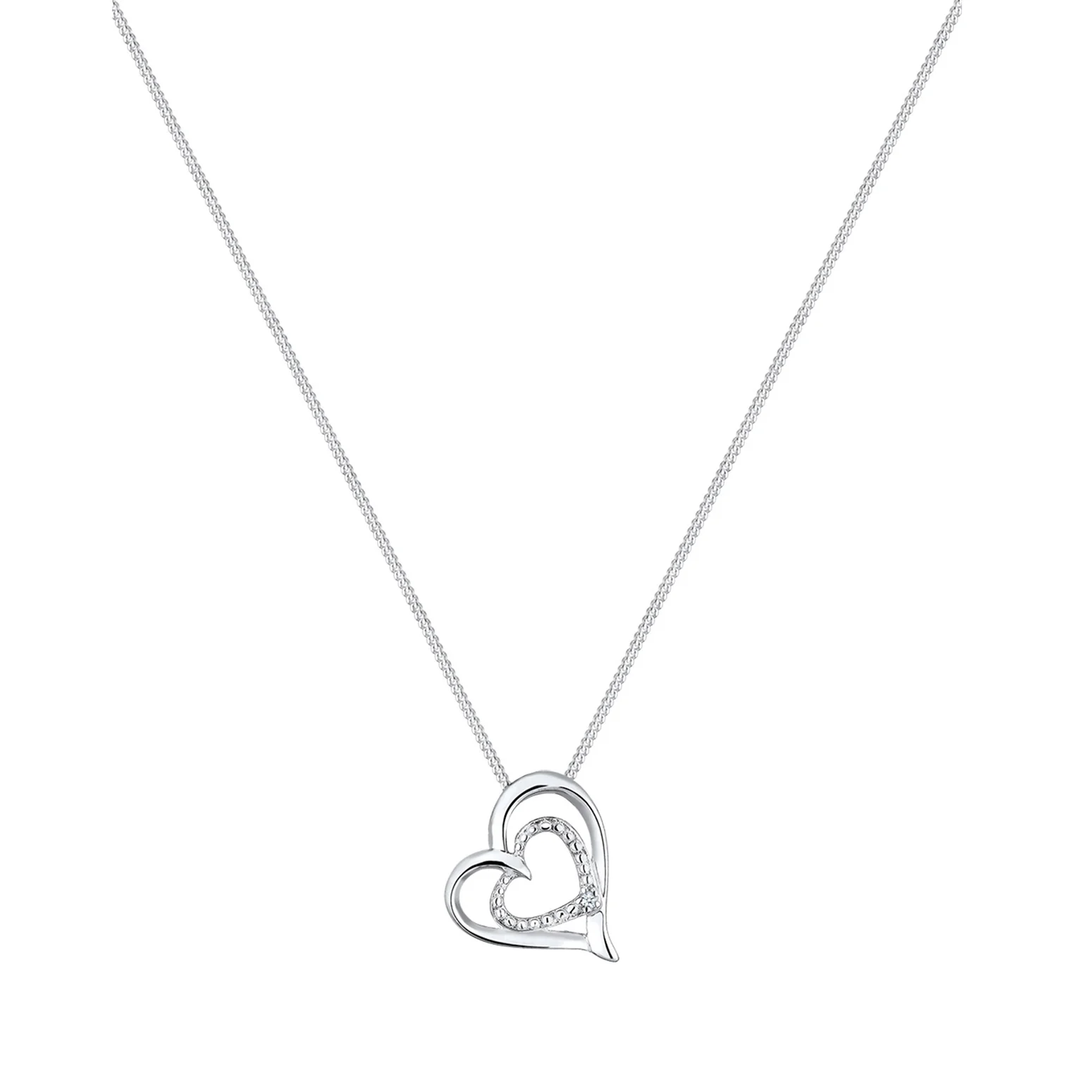 Elli 925 Sterling Silver Necklace with Diamond (0.015 ct) 2004-BF-0008289-001 - Image 2