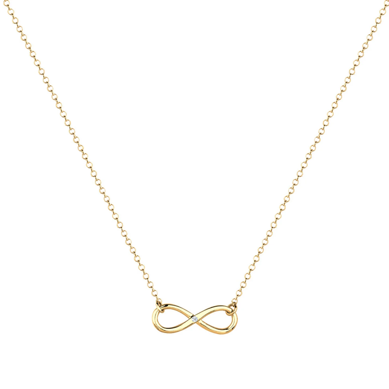 Elli 925 Sterling Silver Necklace with Diamond (0.03 ct) 2004-BF-0007550-001 - Image 2