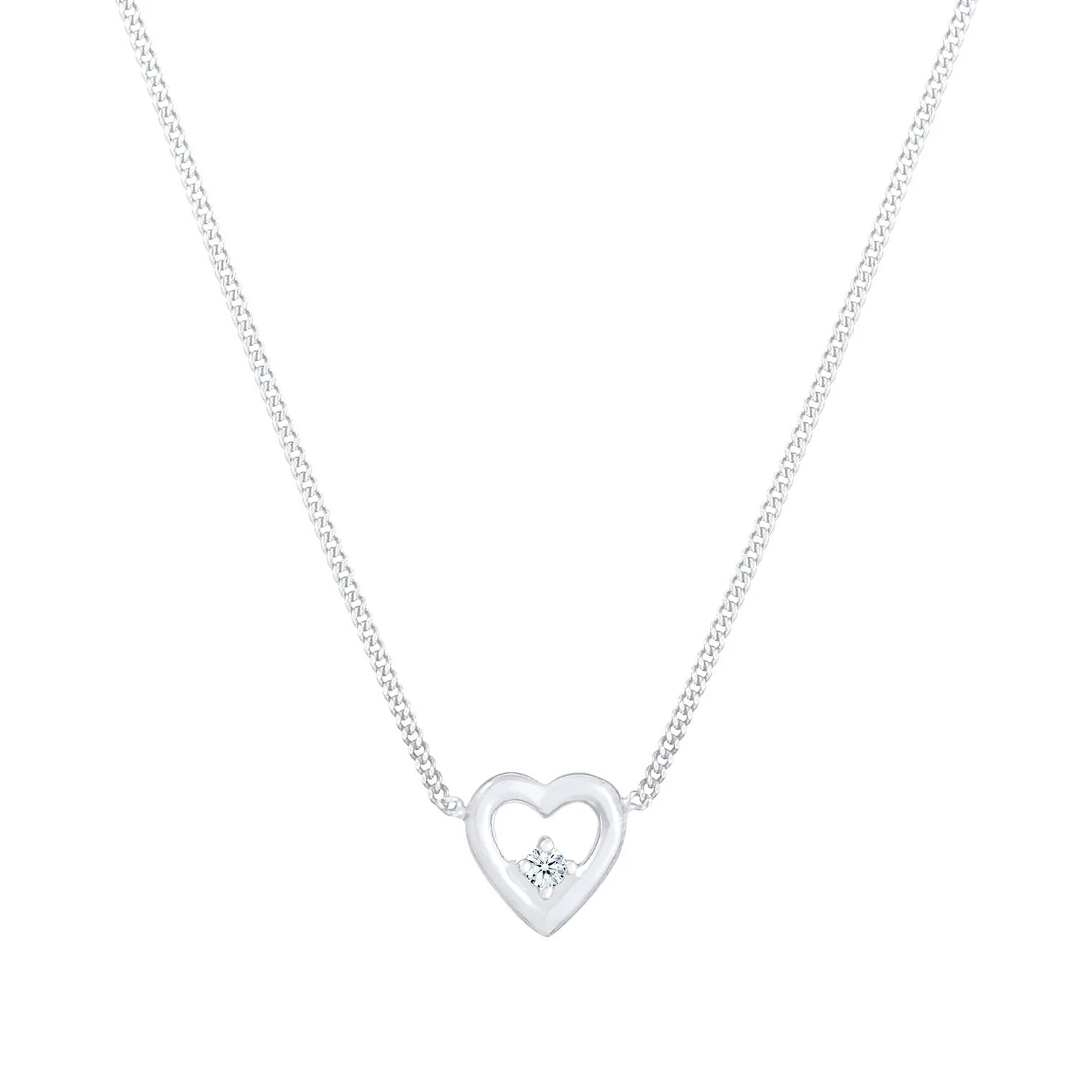 Elli 925 Sterling Silver Necklace with Diamond (0.03 ct) 2004-BF-0007592-001 - Image 2