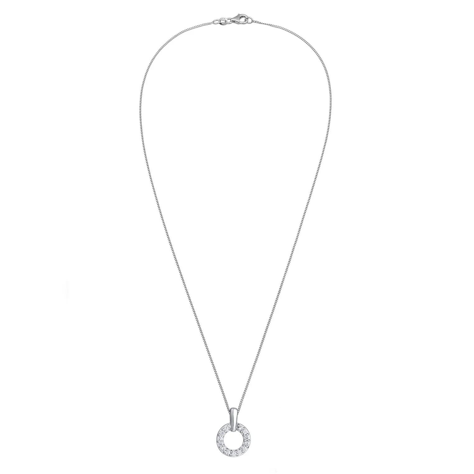 Elli 925 Sterling Silver Necklace with Diamond (0.052 ct) 2004-BF-0008243-001 - Image 2
