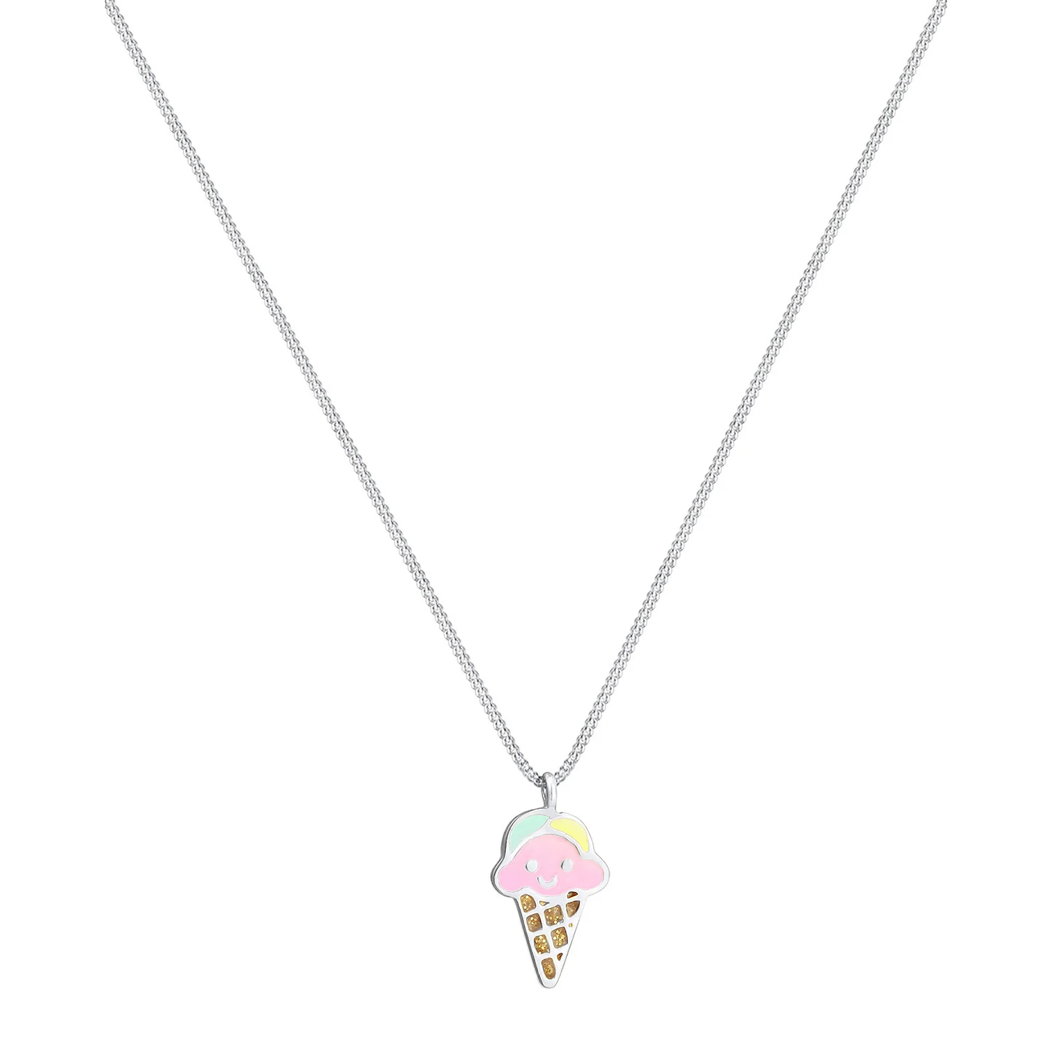 Elli 925 Sterling Silver Necklace with Enamel 2004-BF-0007824-001 - Image 2