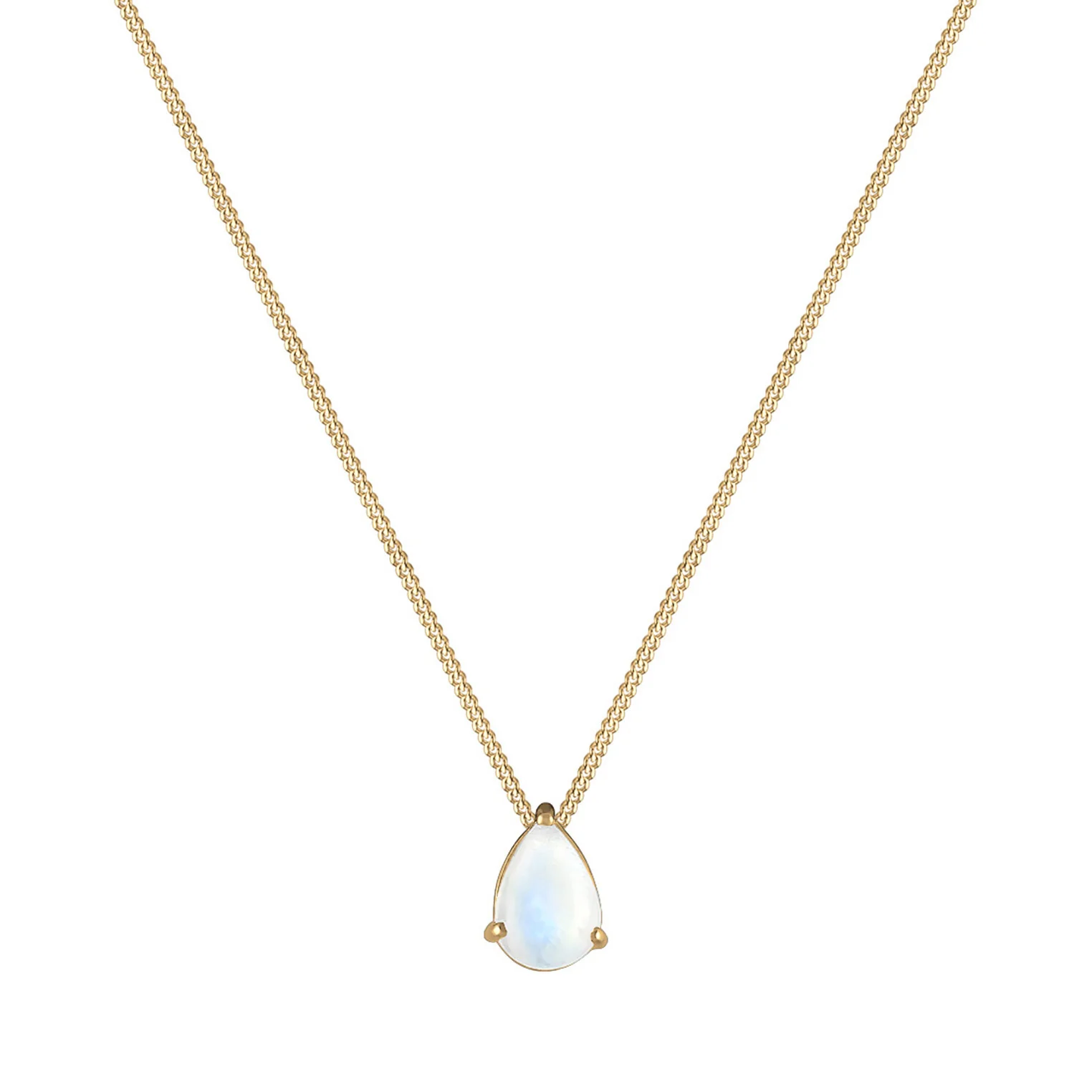 Elli 925 Sterling Silver Necklace with Moonstone 2004-BF-0007694-002 - Image 2