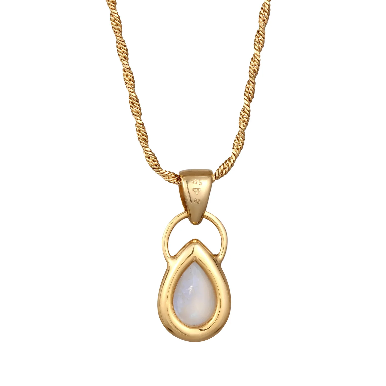 Elli 925 Sterling Silver Necklace with Moonstone 2004-BF-0007957-001 - Image 3