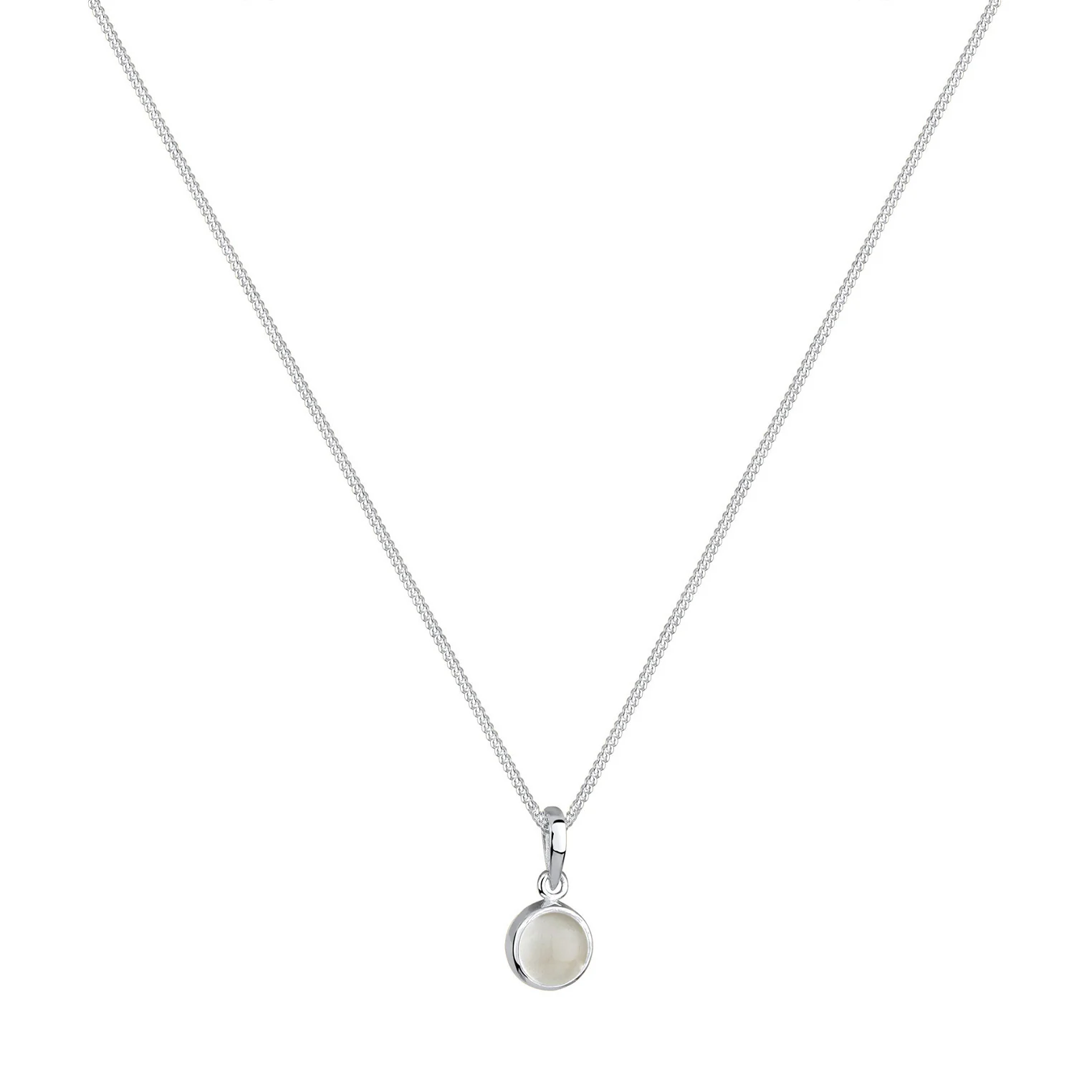 Elli 925 Sterling Silver Necklace with Moonstone 2004-BF-0008193-001 - Image 2