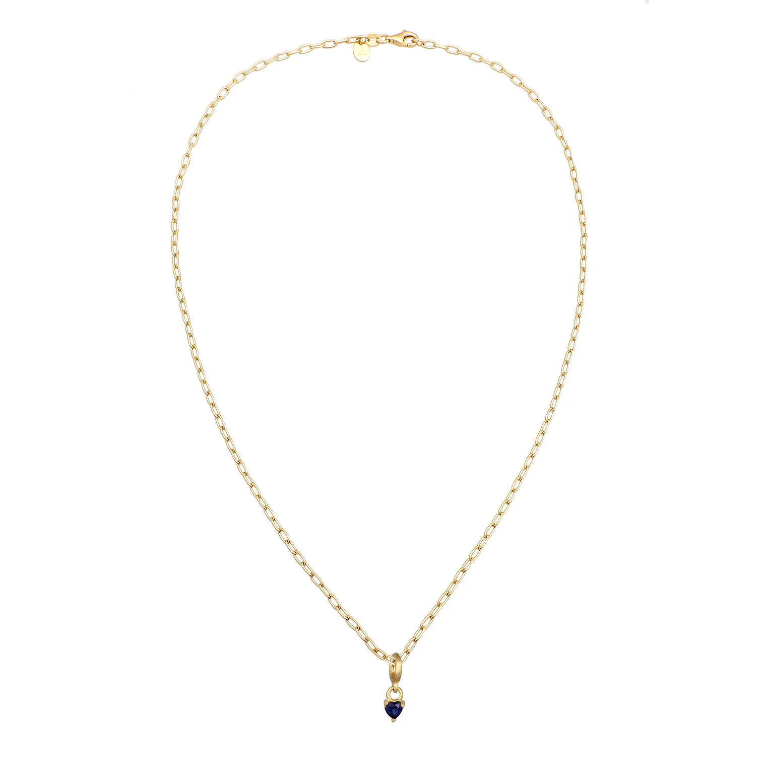 Elli 925 Sterling Silver Necklace with Sapphire 2004-BF-0008263-001 - Image 2