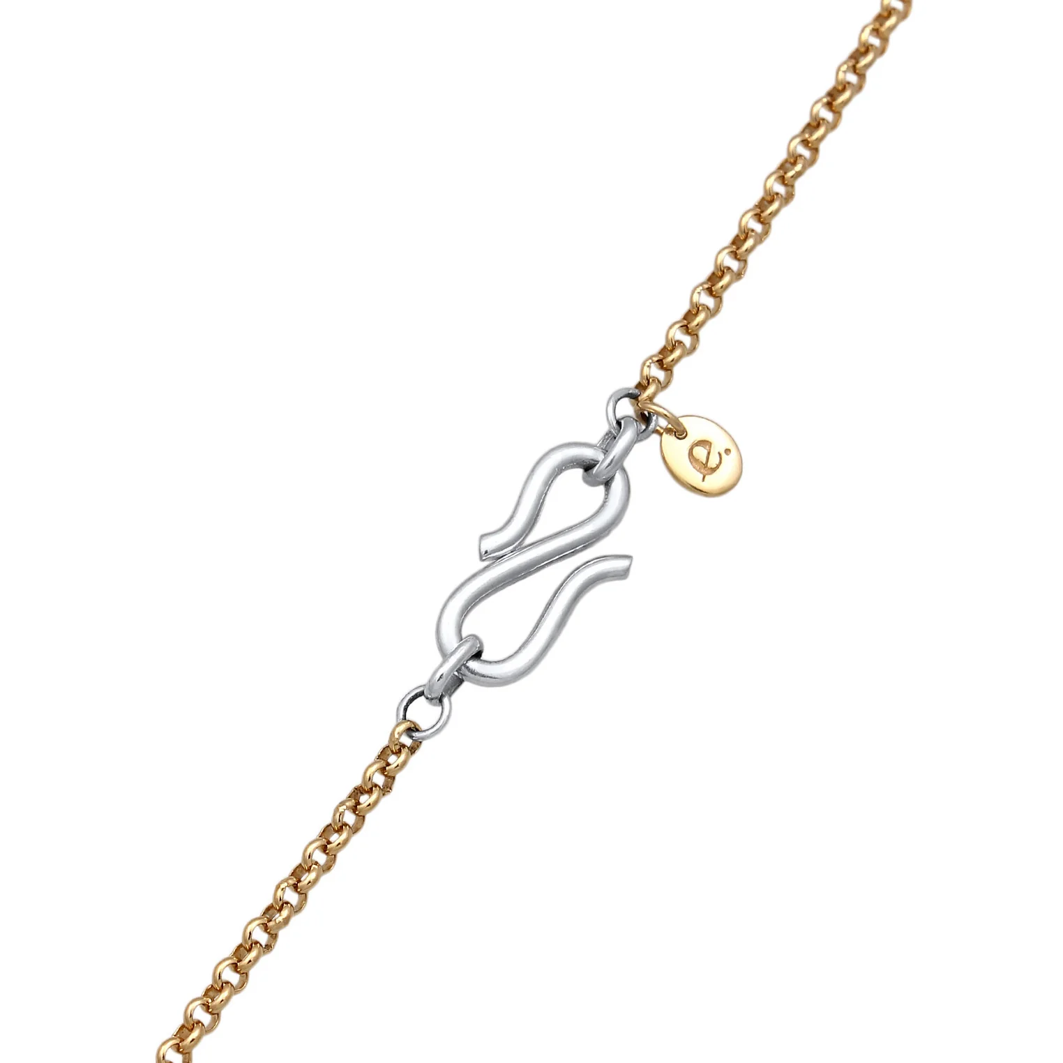 Elli 925 Sterling Silver Pearl Necklace Gold plated with Pearl 2004-BF-0008251-001 - Image 4