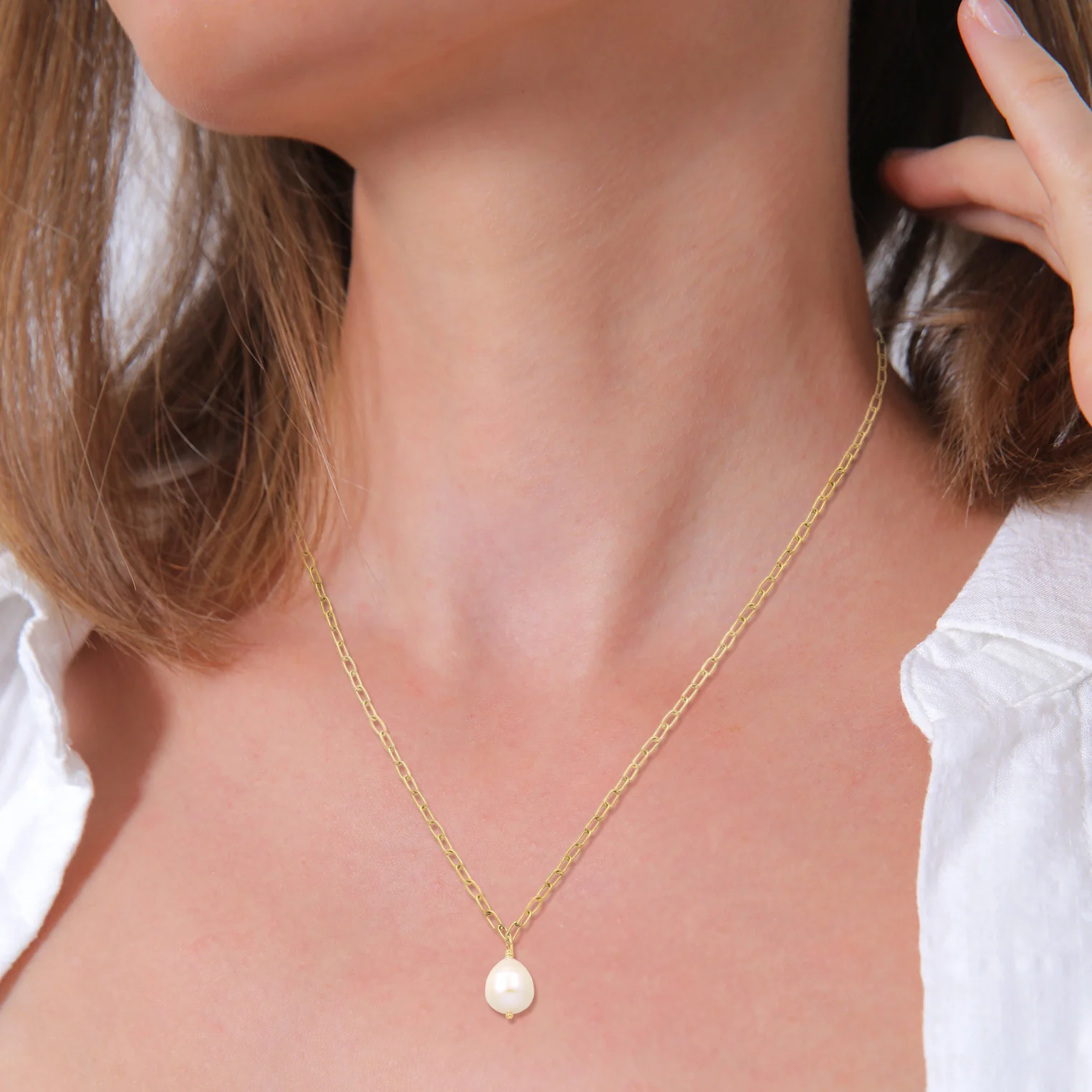 Elli 925 Sterling Silver Pearl Necklace with Pearl 2004-BF-0007727-001 - Image 6