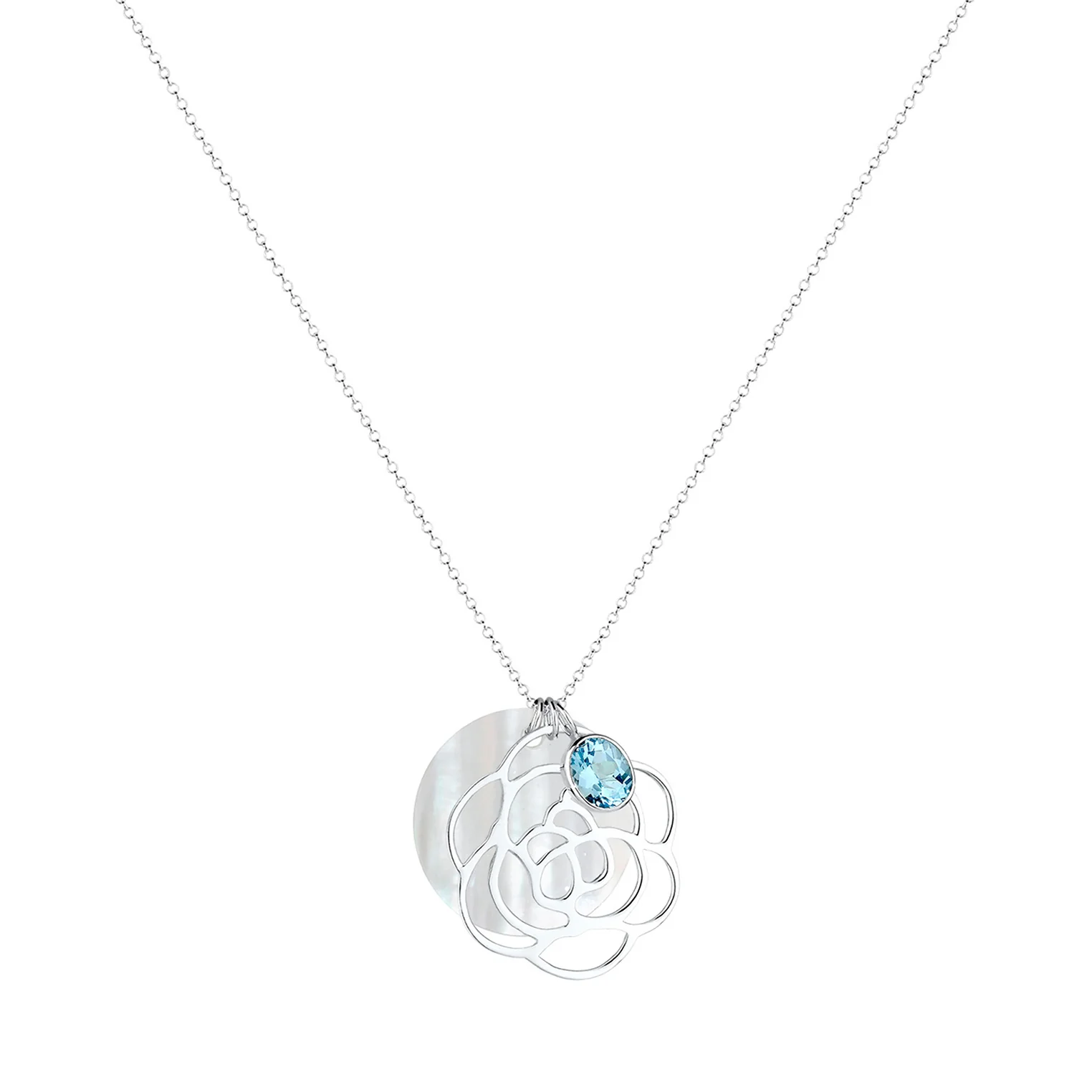 Elli 925 Sterling Silver Pearl Necklace with Pearl 2004-BF-0007994-001 - Image 2