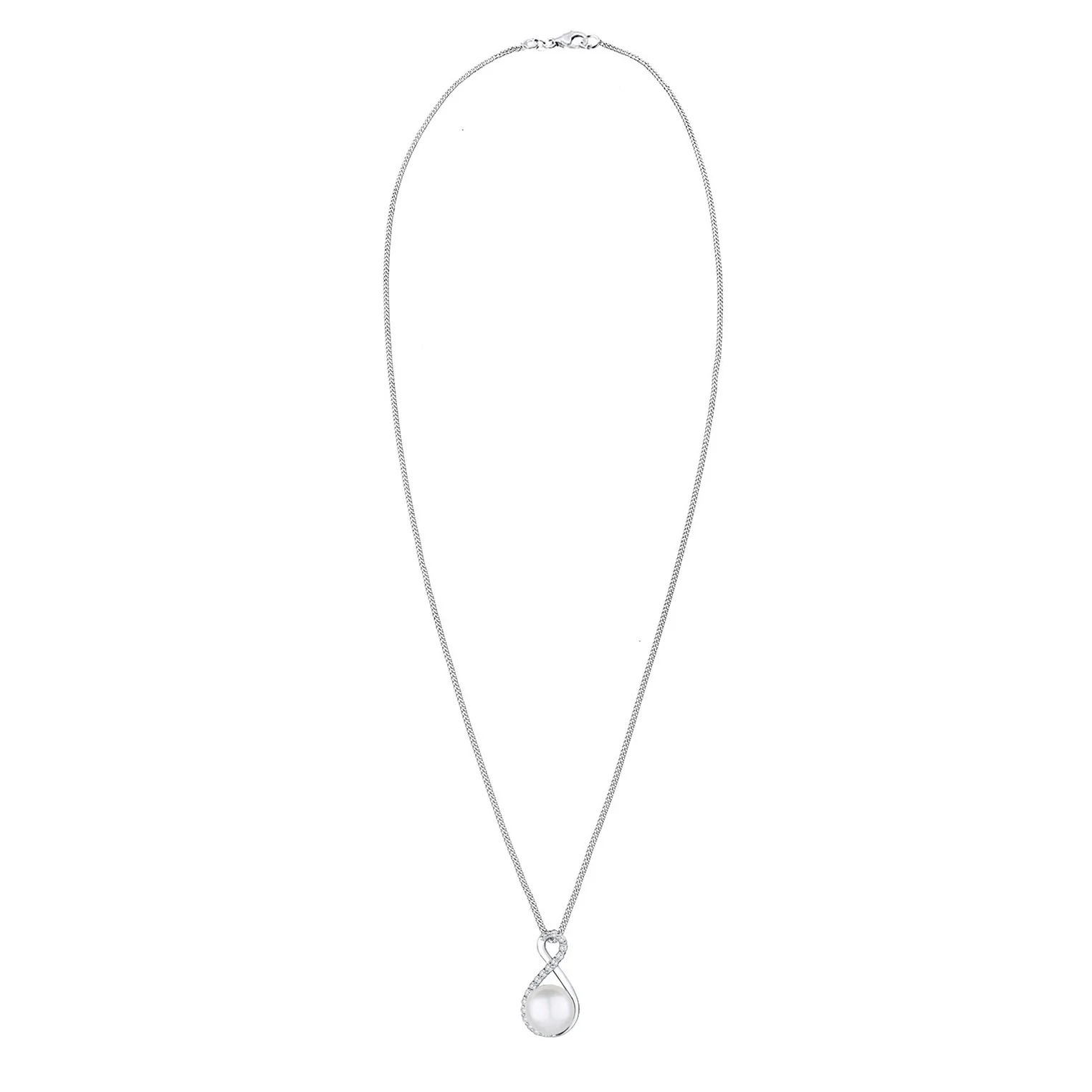 Elli 925 Sterling Silver Pearl Necklace with Pearl 2004-BF-0008001-001 - Image 3