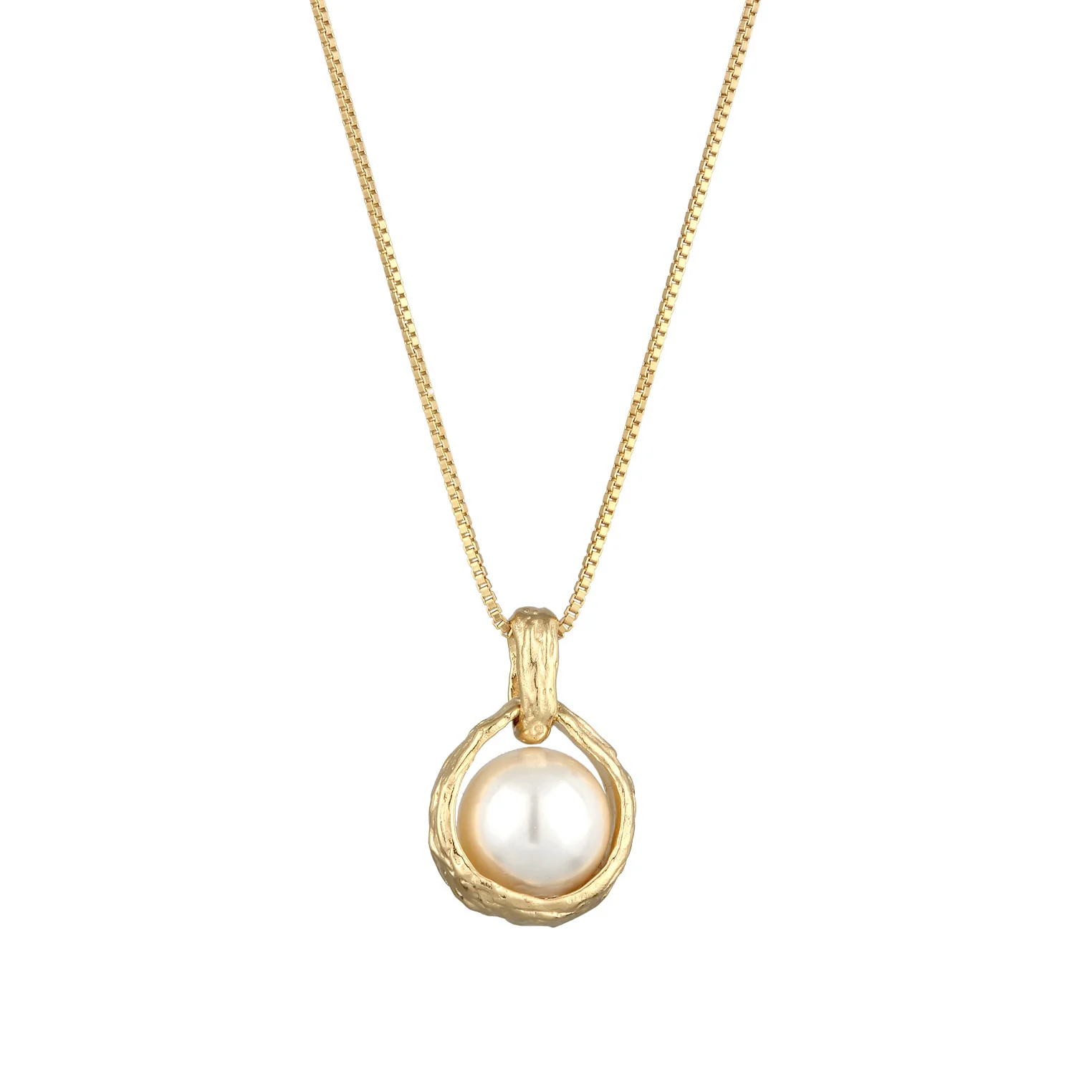Elli 925 Sterling Silver Pearl Necklace with Pearl 2004-BF-0008271-001 - Image 2