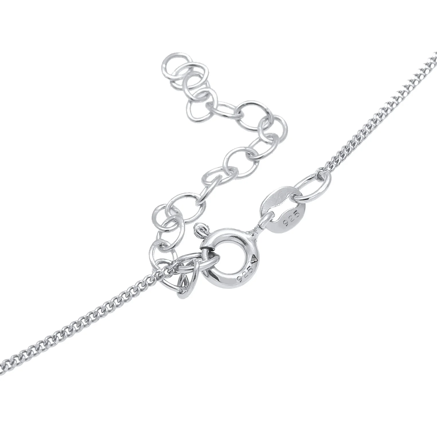 Elli 925 Sterling Silver Solitaire Necklace with Diamond (0.1 ct) 2004-BF-0007590-001 - Image 4