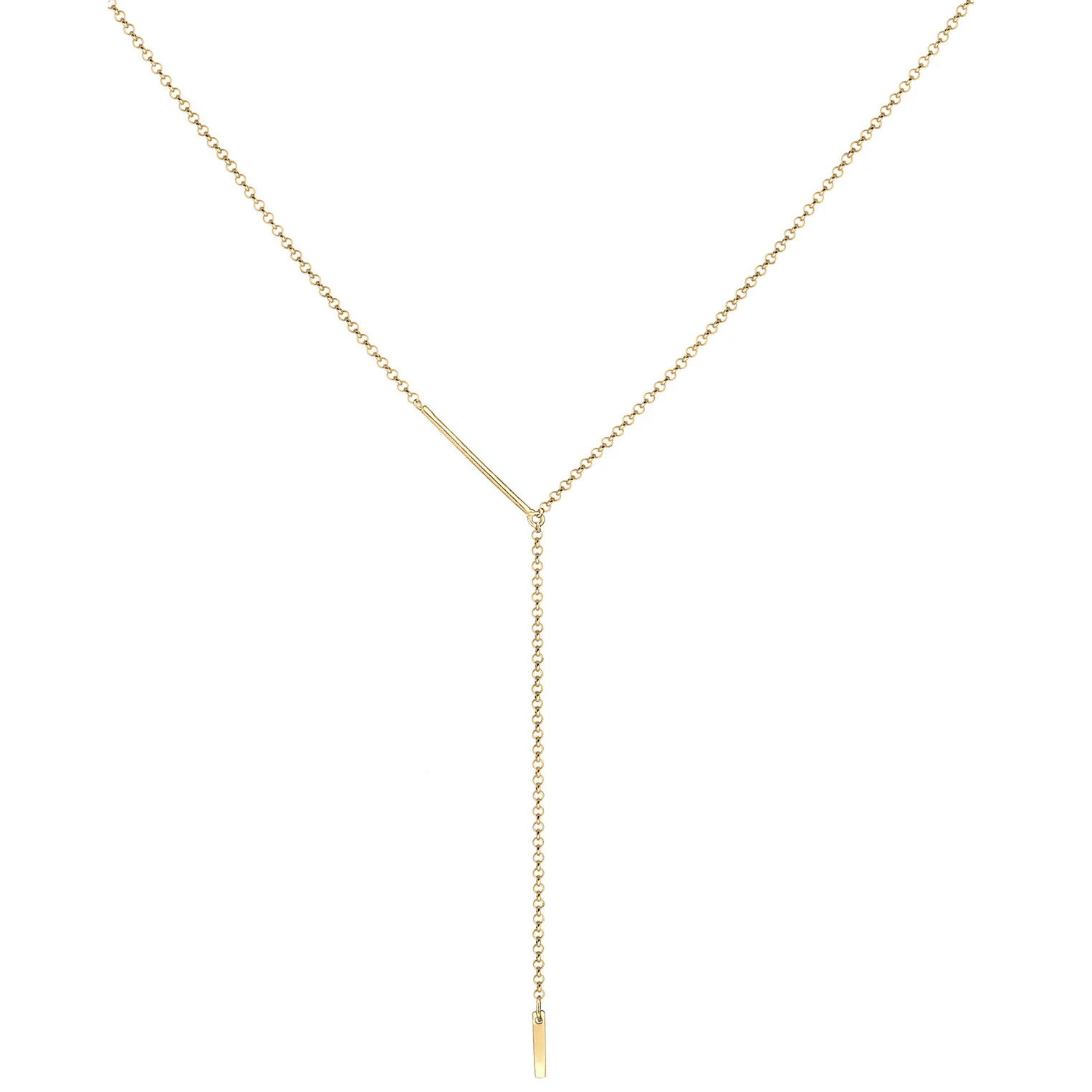 Elli 925 Sterling Silver Y Chain Necklace 2004-BF-0007738-001 - Image 2