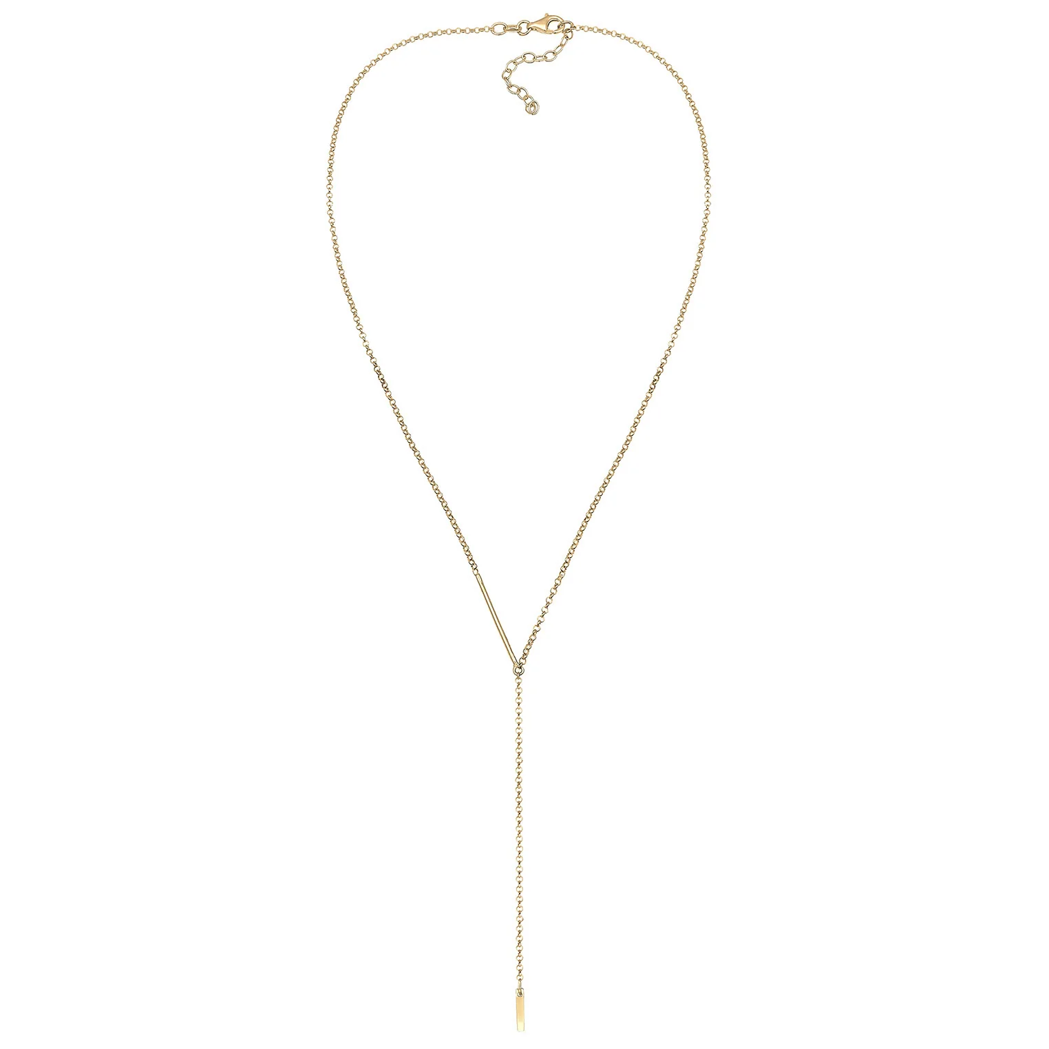 Elli 925 Sterling Silver Y Chain Necklace 2004-BF-0007738-001 - Image 3