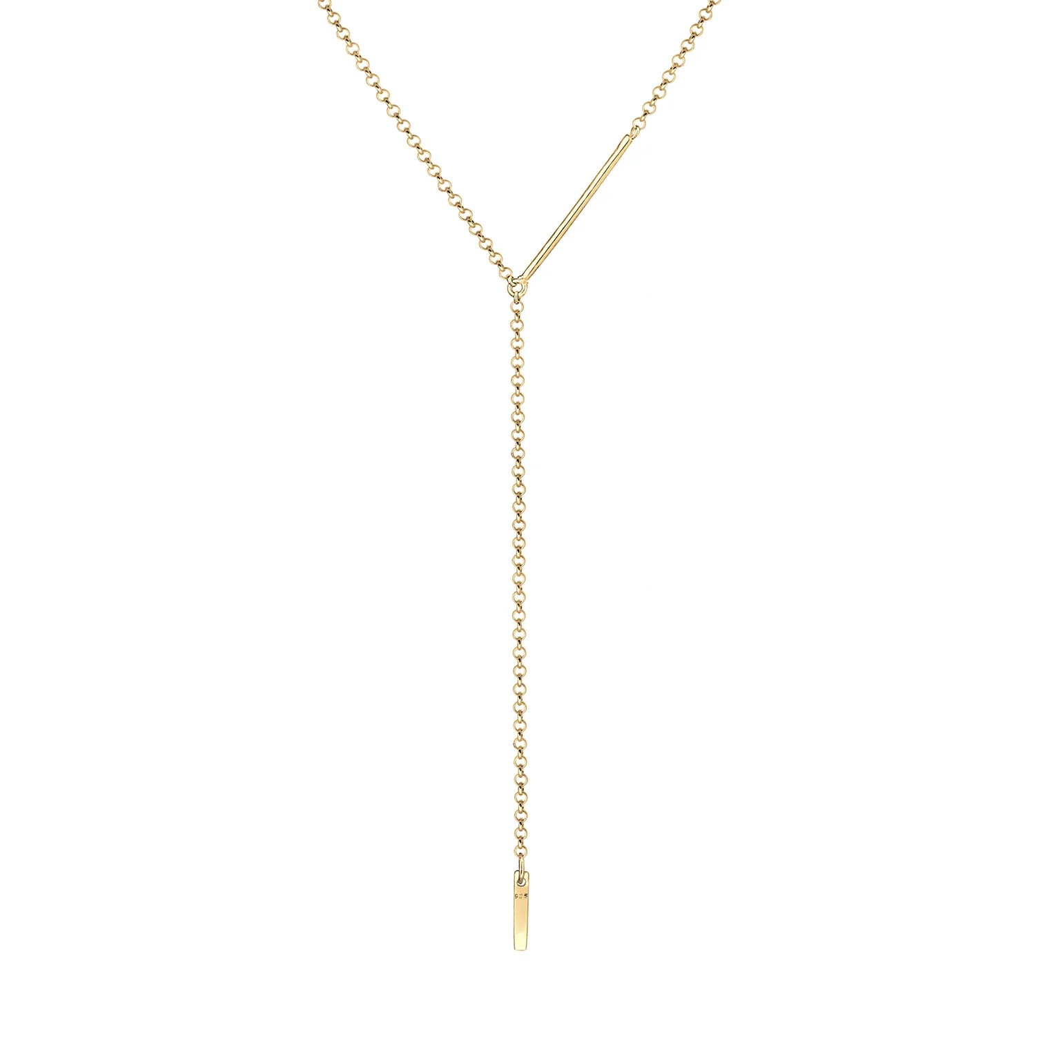 Elli 925 Sterling Silver Y Chain Necklace 2004-BF-0007738-001 - Image 4