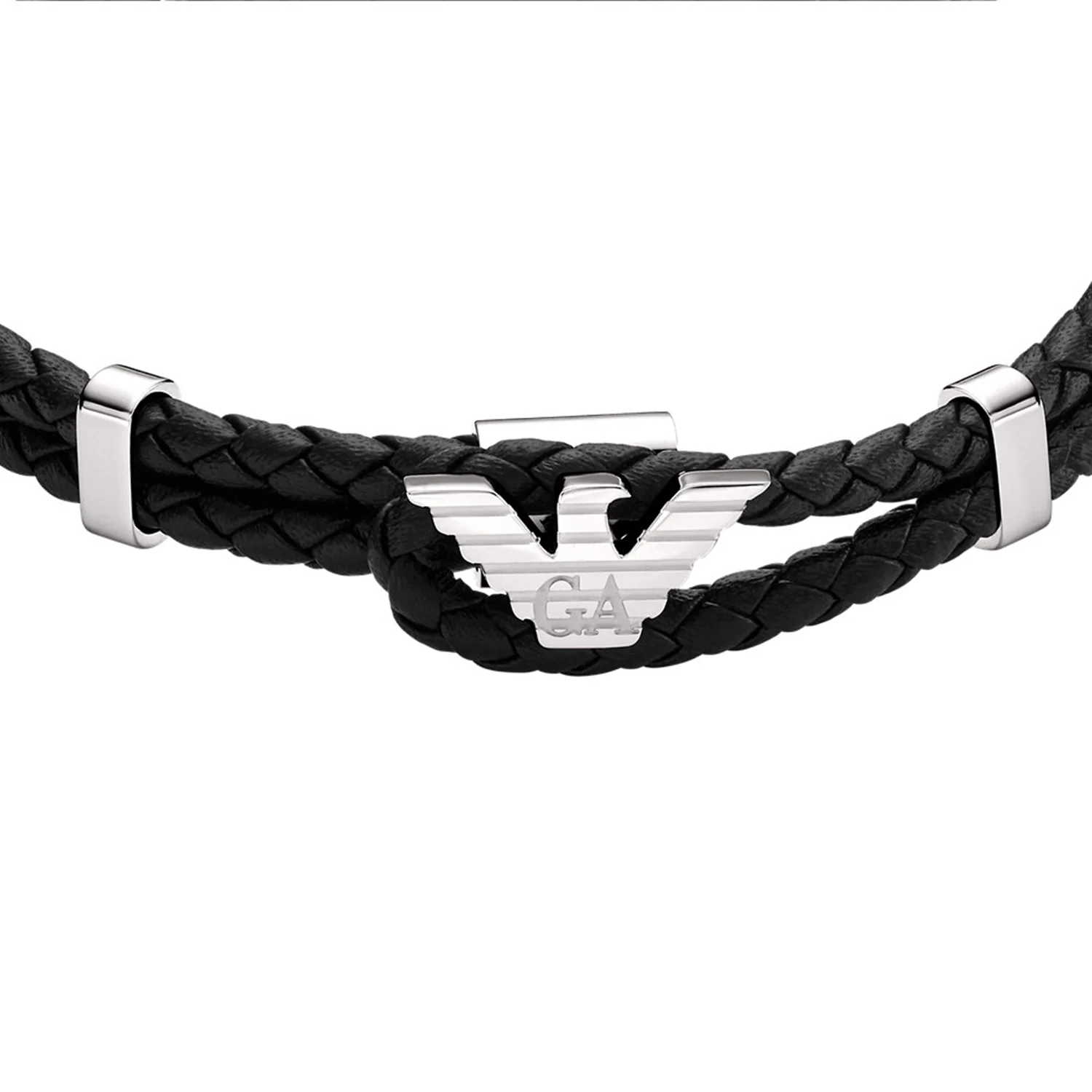 Emporio Armani Black Leather Bracelet EGS3237040 - Image 3