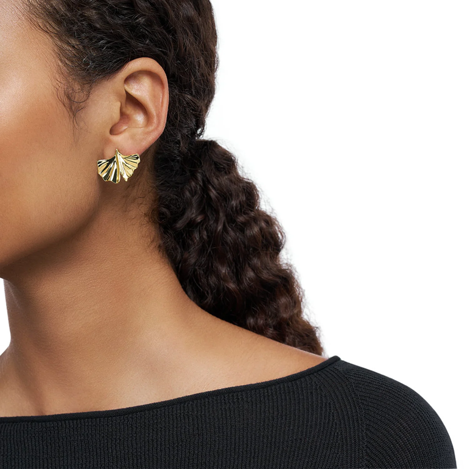 Emporio Armani Copper Gold Coloured Earrings EGS3261710 - Image 2