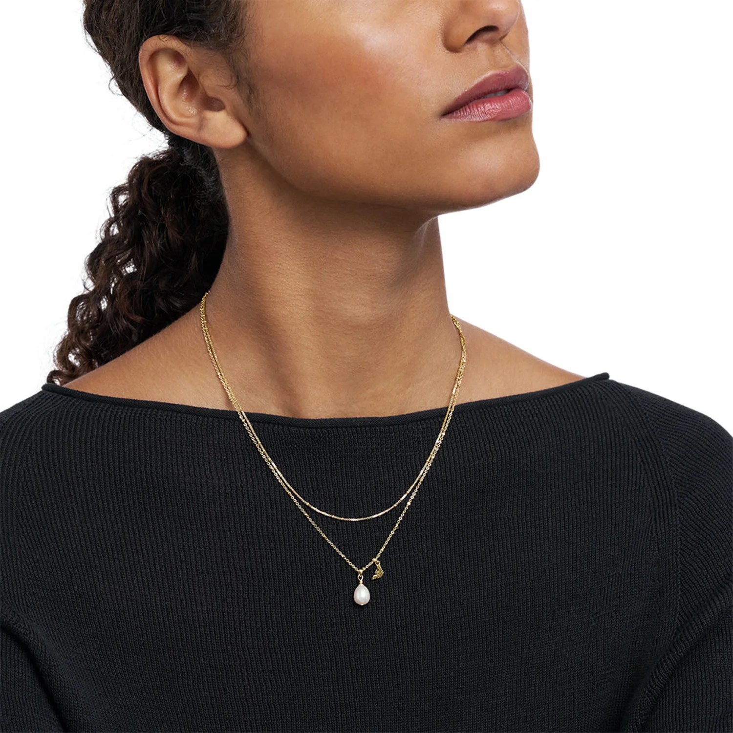 Emporio Armani Copper Gold Coloured Necklace EGS3273710 - Image 2