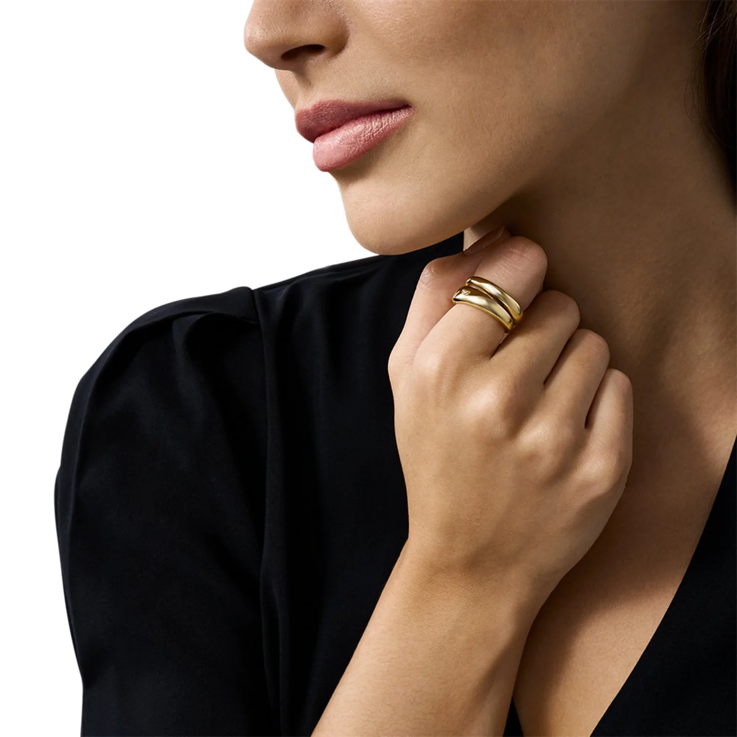 Emporio Armani Gold Coloured Ring EGS31937106.5 - Image 4