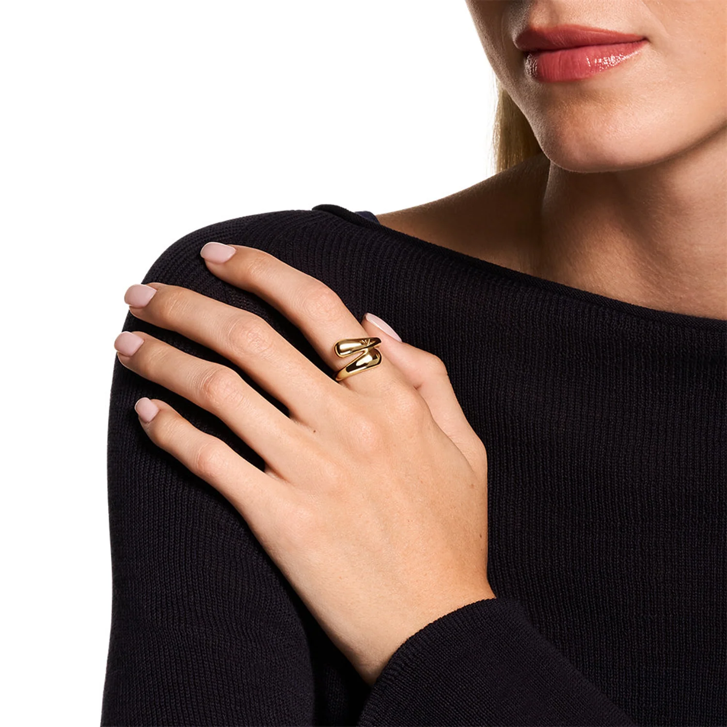 Emporio Armani Iconic Trend Brass Women's Ring EGS3338710-5.5 - Image 2