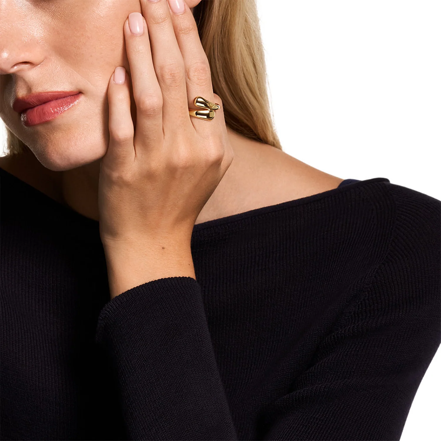 Emporio Armani Iconic Trend Brass Women's Ring EGS3338710-5.5 - Image 3