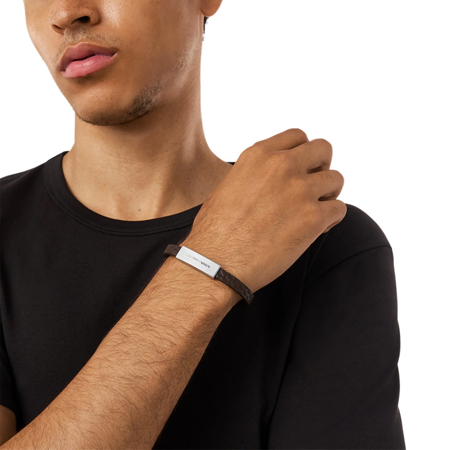 Emporio Armani Leather Bracelet EGS3251040 - Image 2