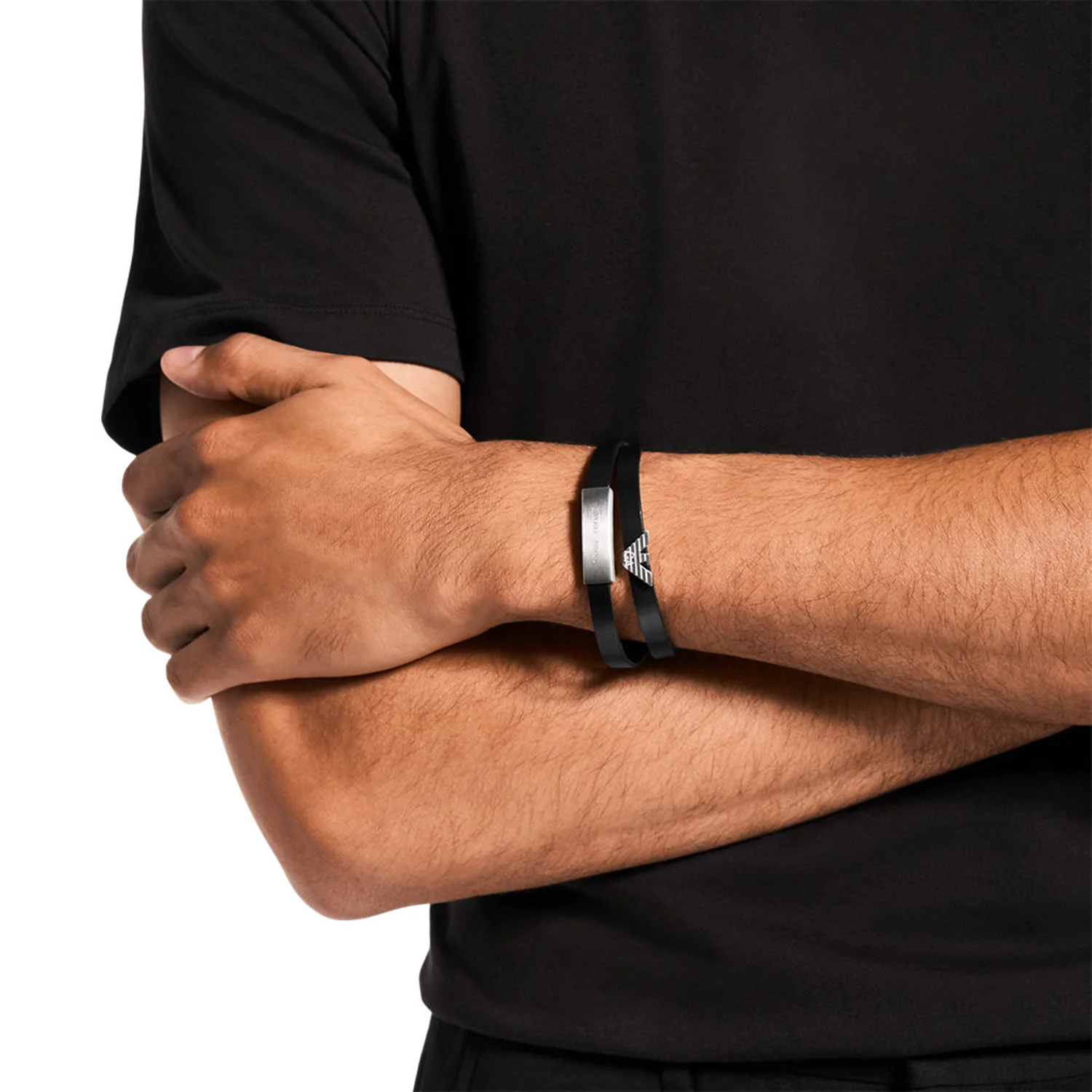Emporio Armani Leather Men's Bracelet EGS3311040 - Image 2