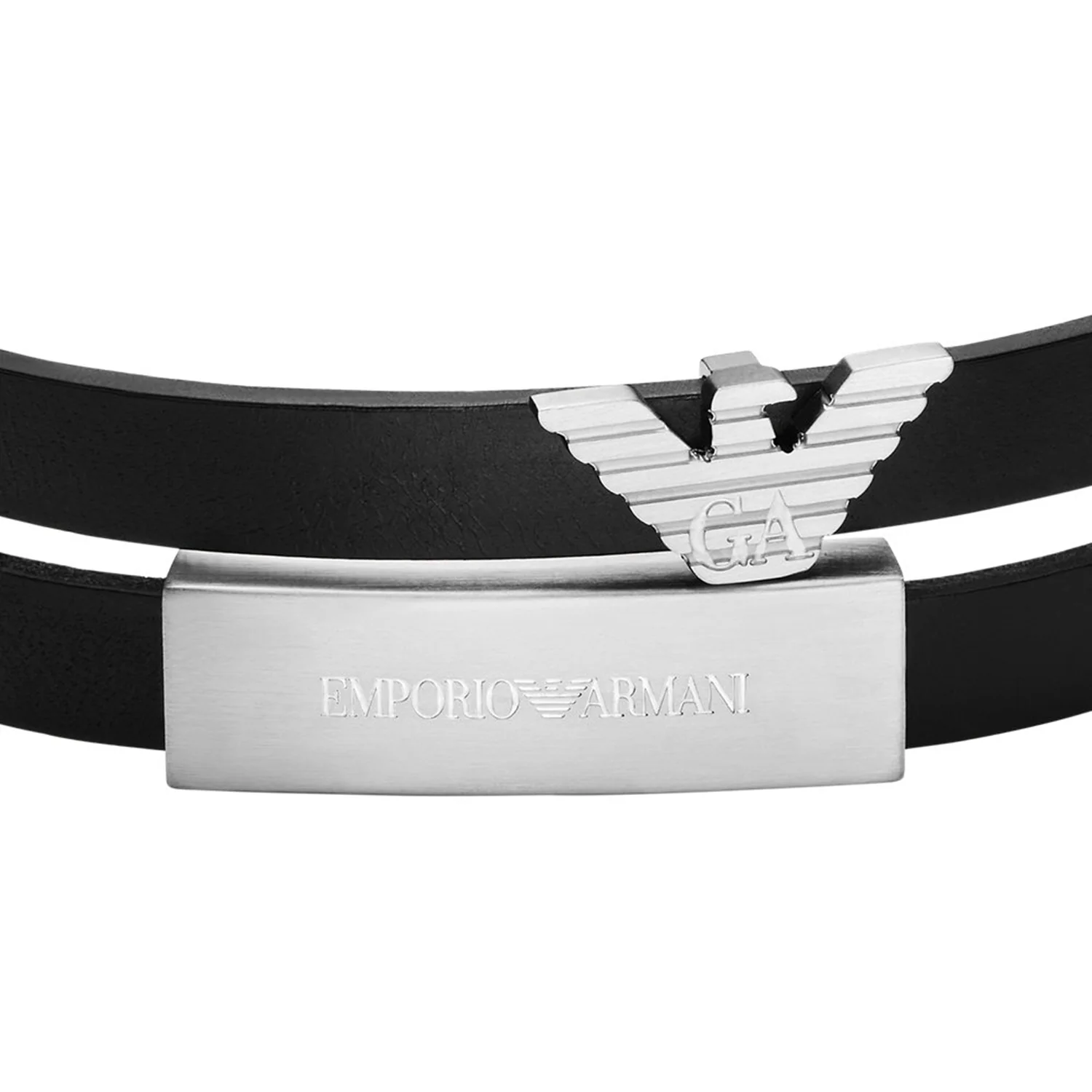 Emporio Armani Leather Men's Bracelet EGS3311040 - Image 3