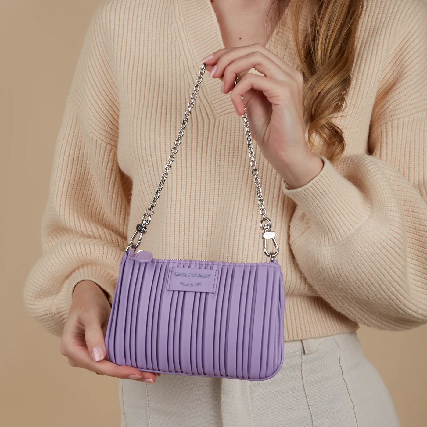 Emporio Armani Purple Shoulder Bag Y3H317-YWQ4E-80264 - Image 2