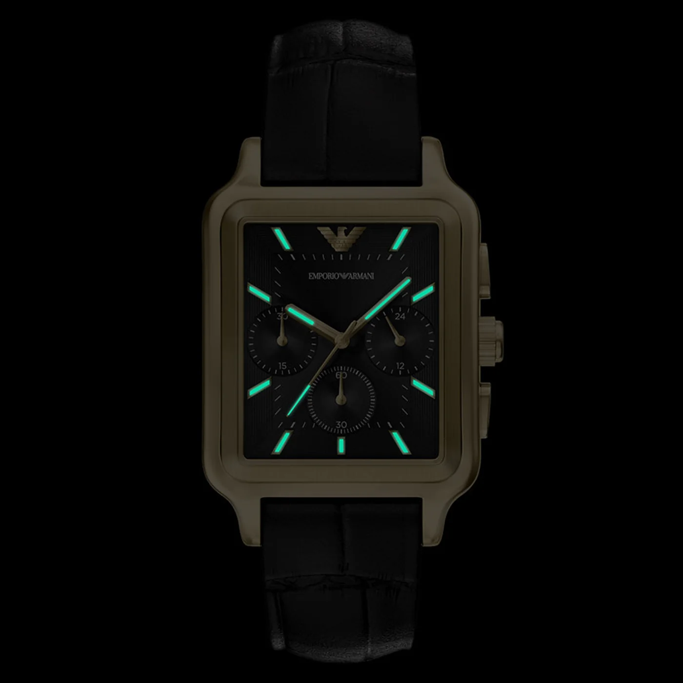 Emporio Armani Rectangular Black Dial Watch AR11753 - Image 7