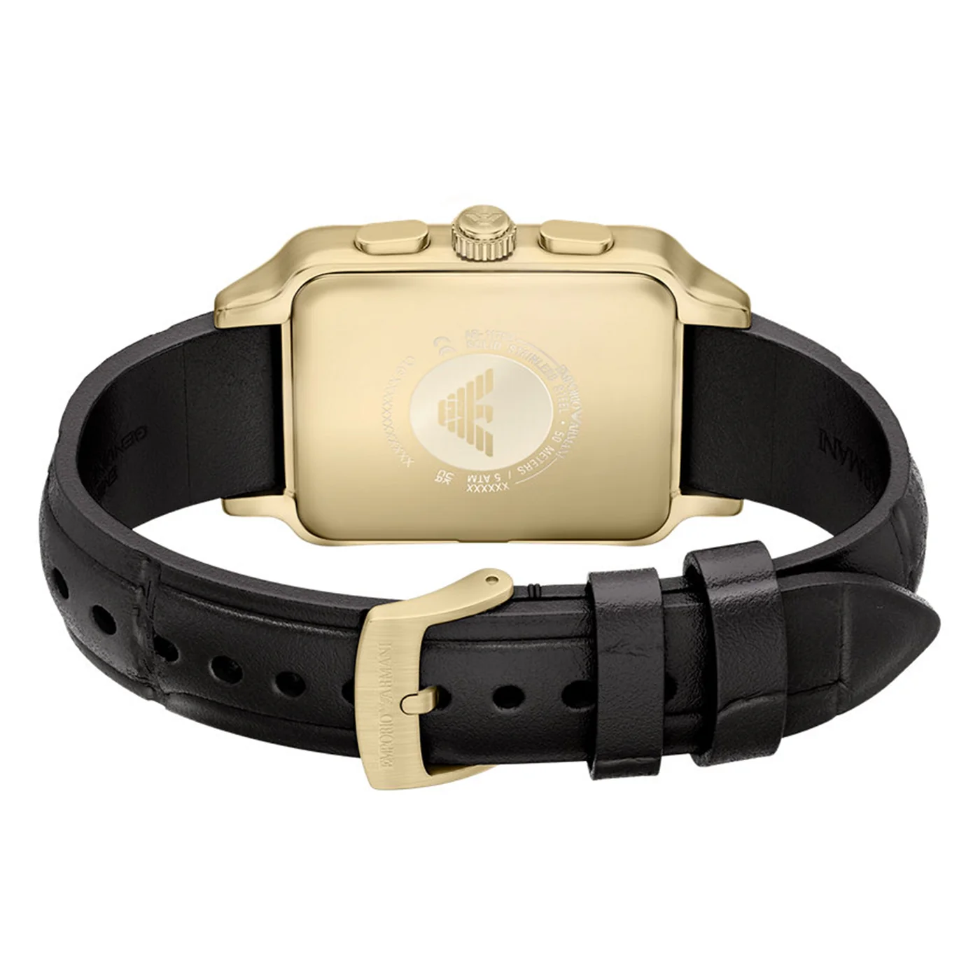 Emporio Armani Rectangular Black Dial Watch AR11753 - Image 8