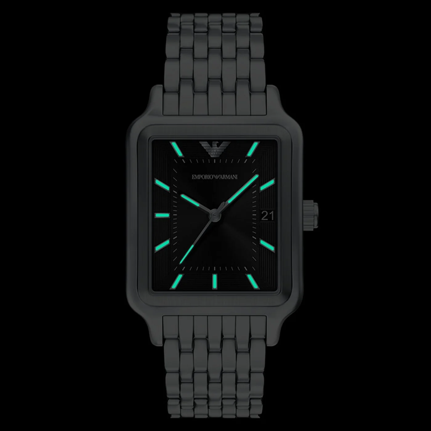 Emporio Armani Rectangular Black Dial Watch AR11755 - Image 6