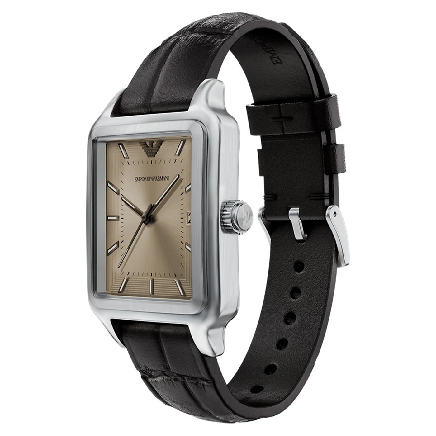 Emporio Armani Rectangular Silver Dial Watch AR11756 - Image 2