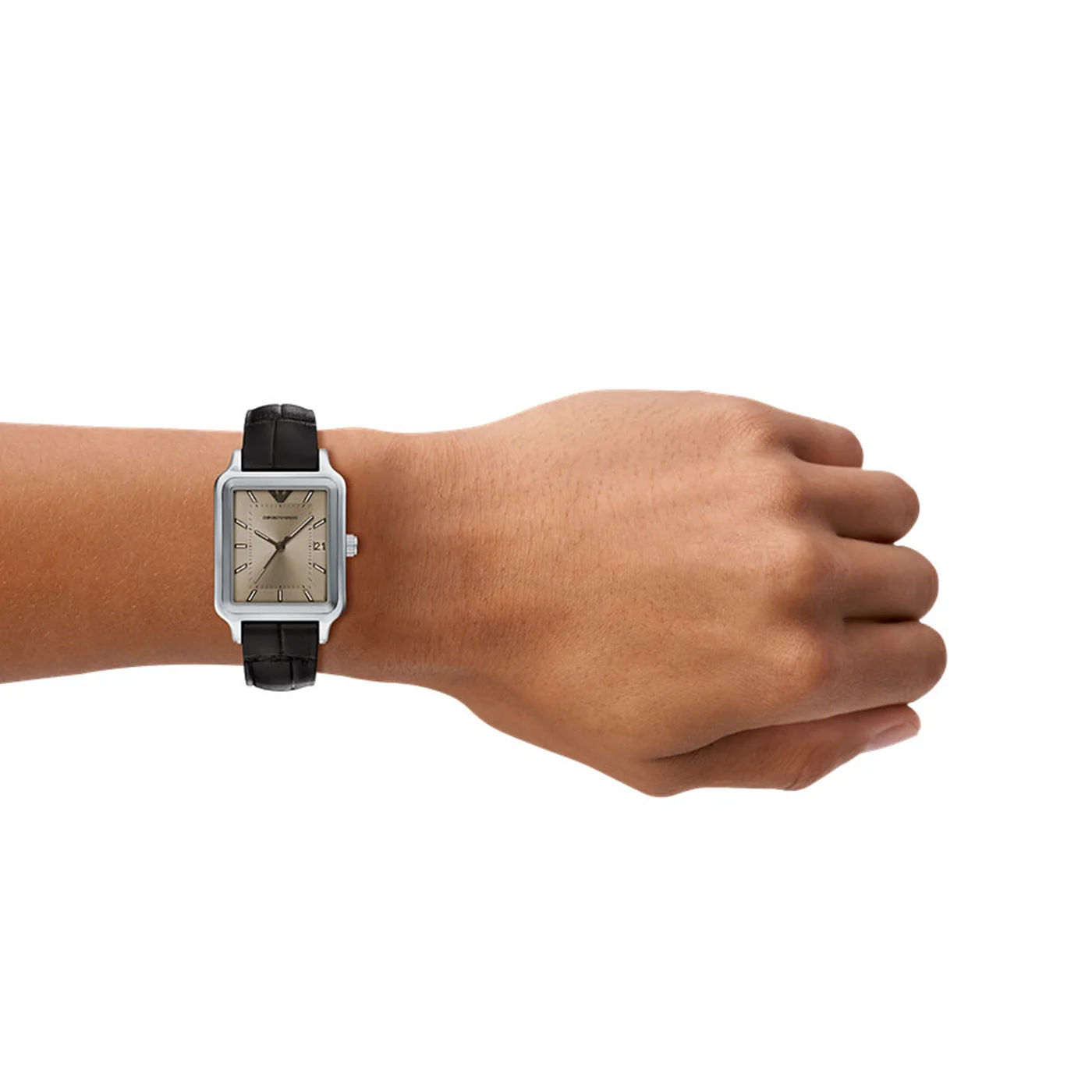 Emporio Armani Rectangular Silver Dial Watch AR11756 - Image 3