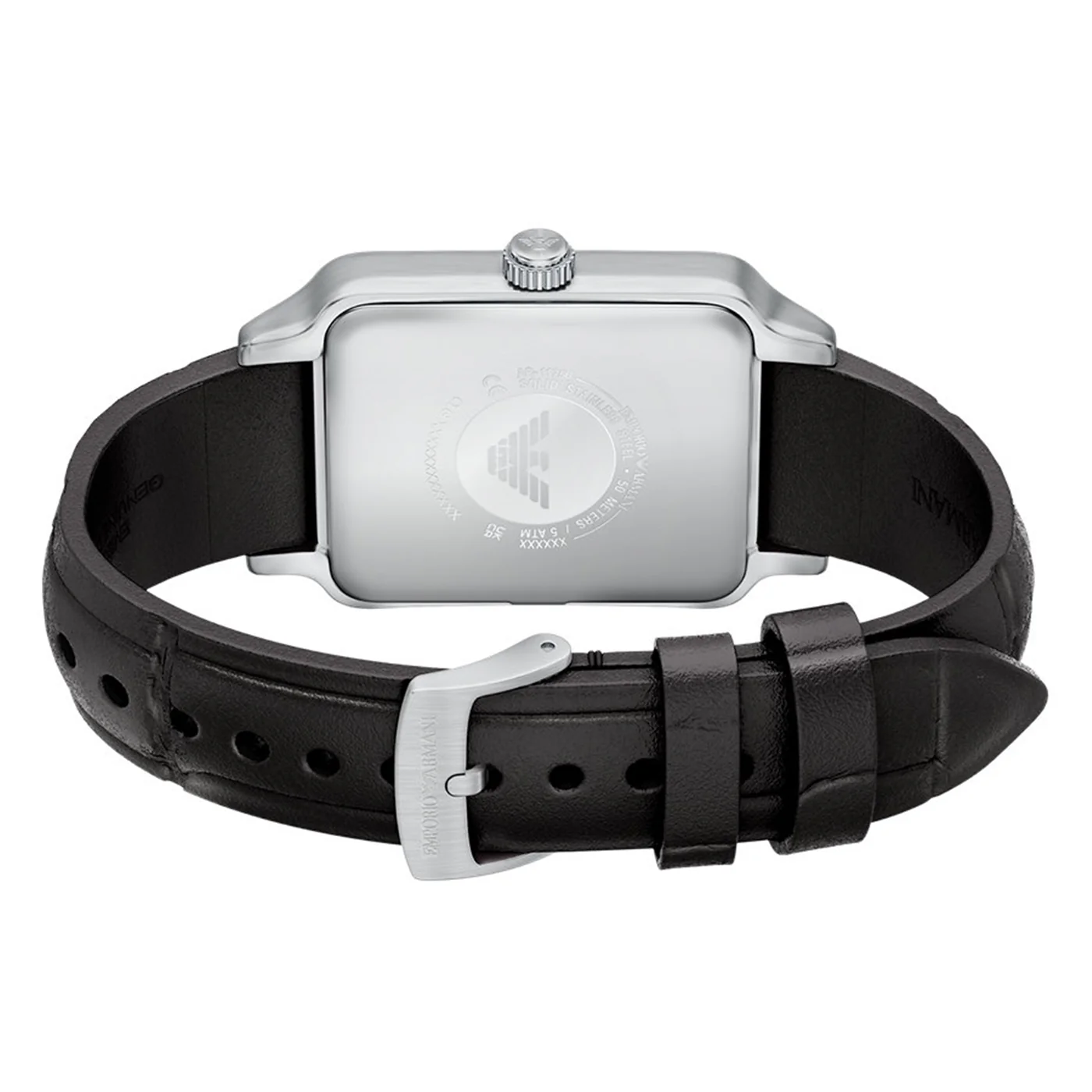 Emporio Armani Rectangular Silver Dial Watch AR11756 - Image 8