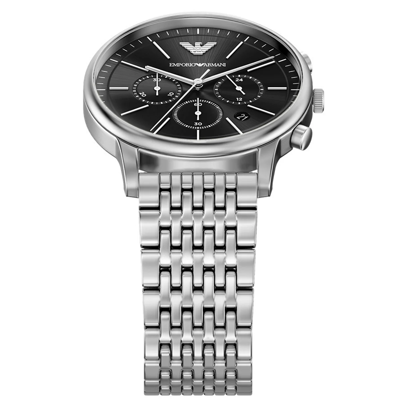 Emporio Armani Round Black Dial Watch AR11772 - Image 4