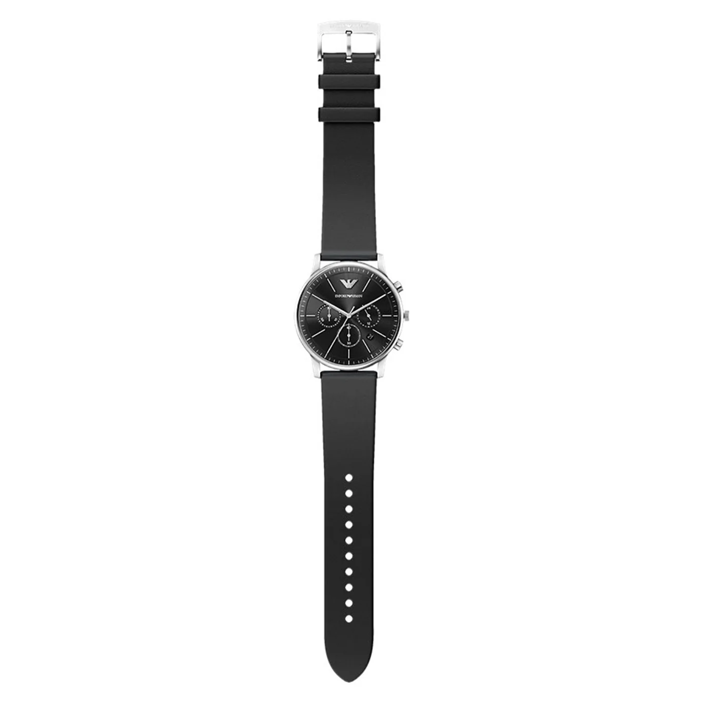 Emporio Armani Round Black Dial Watch AR11774 - Image 5