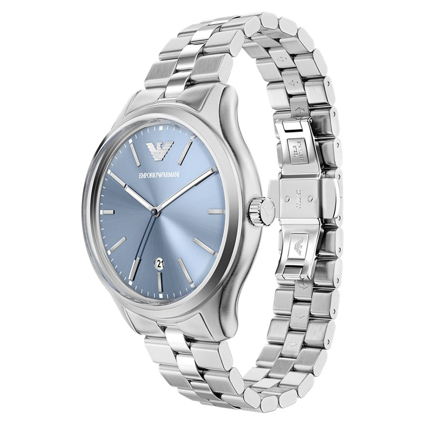 Emporio Armani Round Blue Dial Watch AR11748 - Image 2