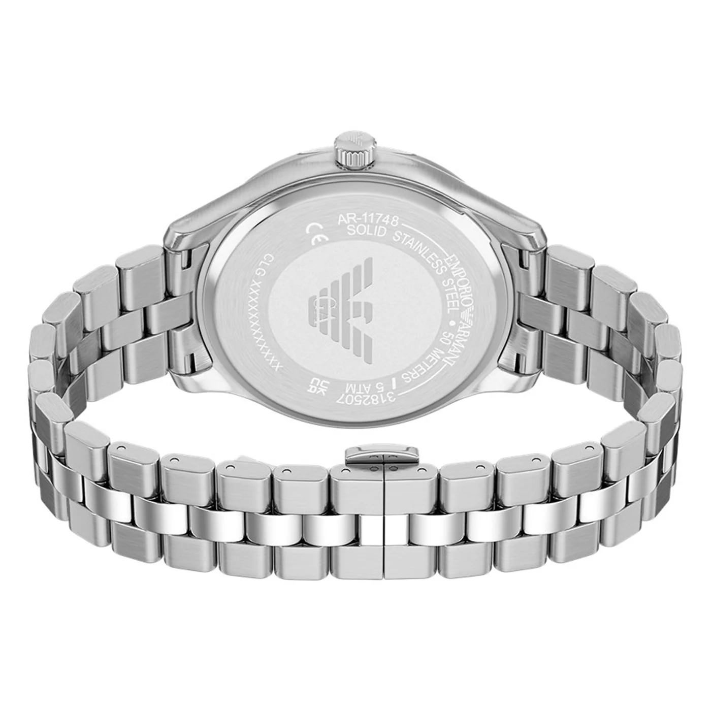 Emporio Armani Round Blue Dial Watch AR11748 - Image 7