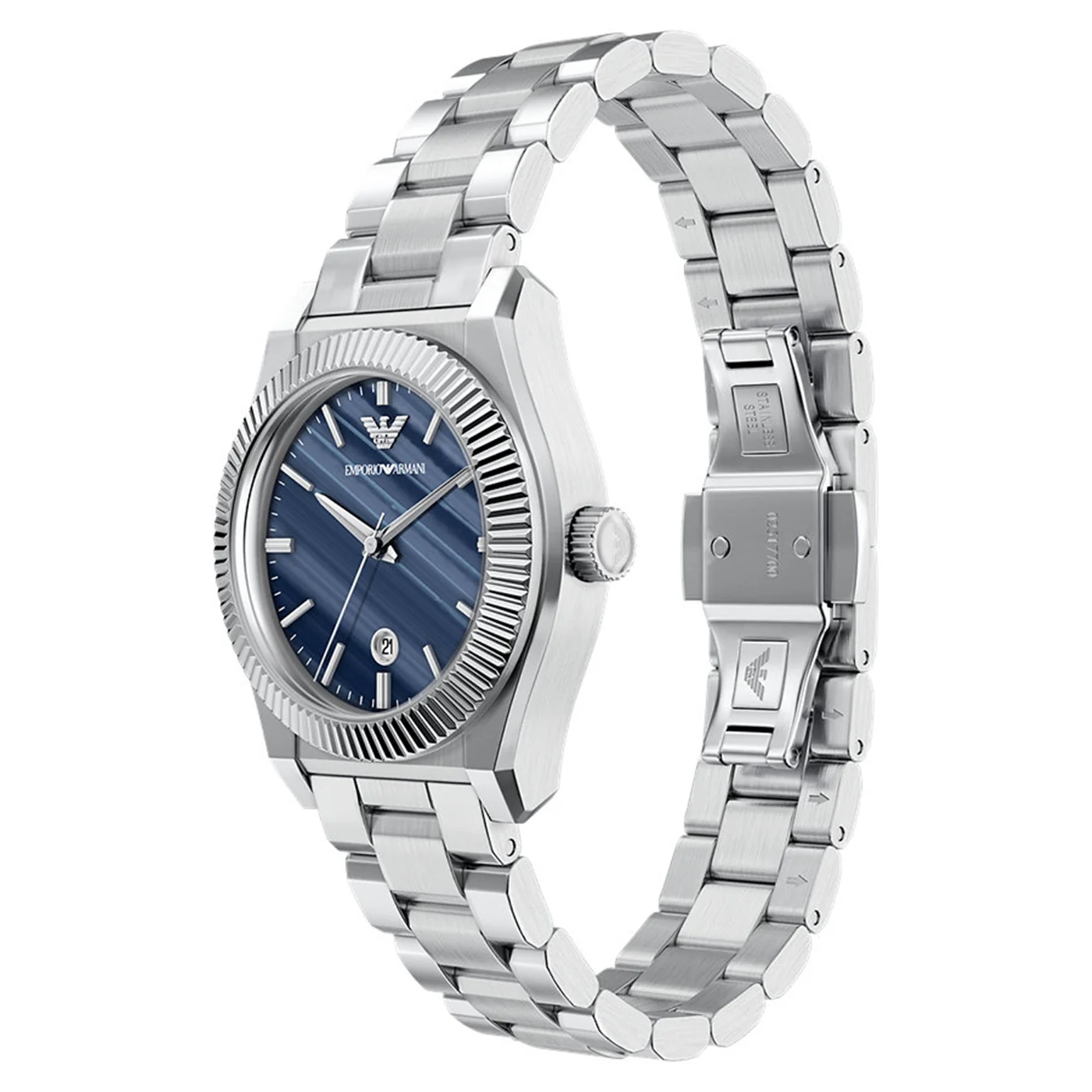 Emporio Armani Round Blue Dial Watch AR11760 - Image 2