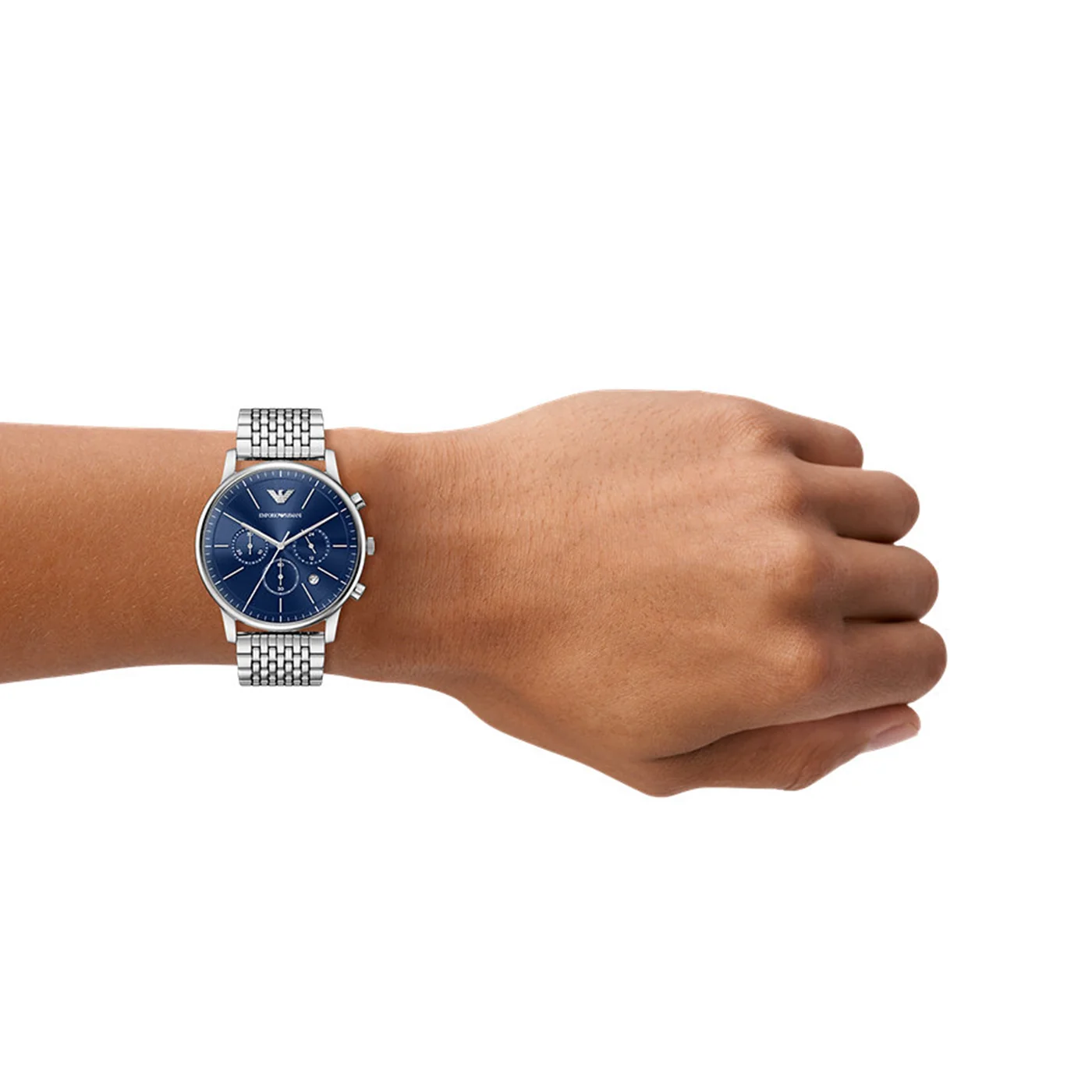 Emporio Armani Round Blue Dial Watch AR11771 - Image 2