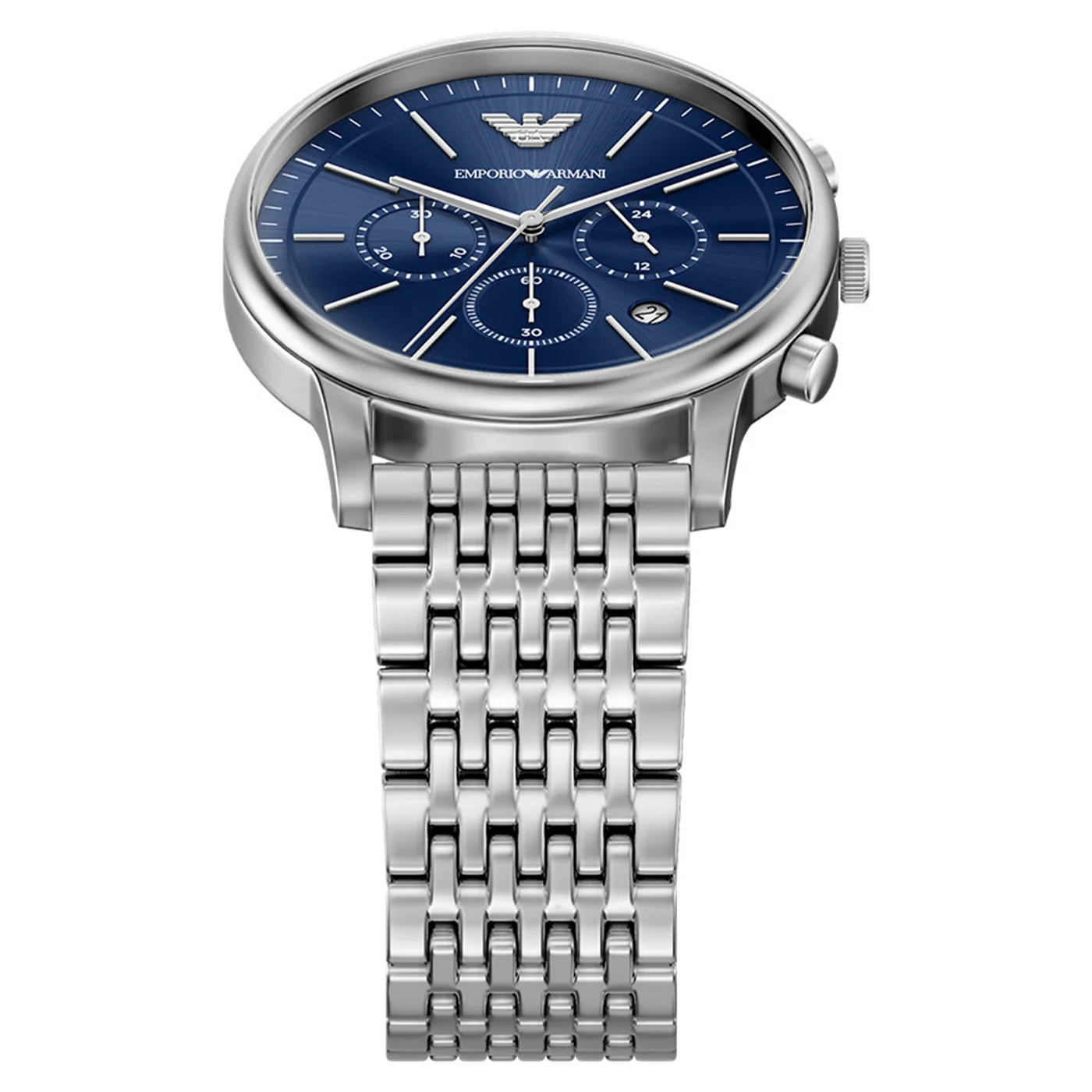Emporio Armani Round Blue Dial Watch AR11771 - Image 4