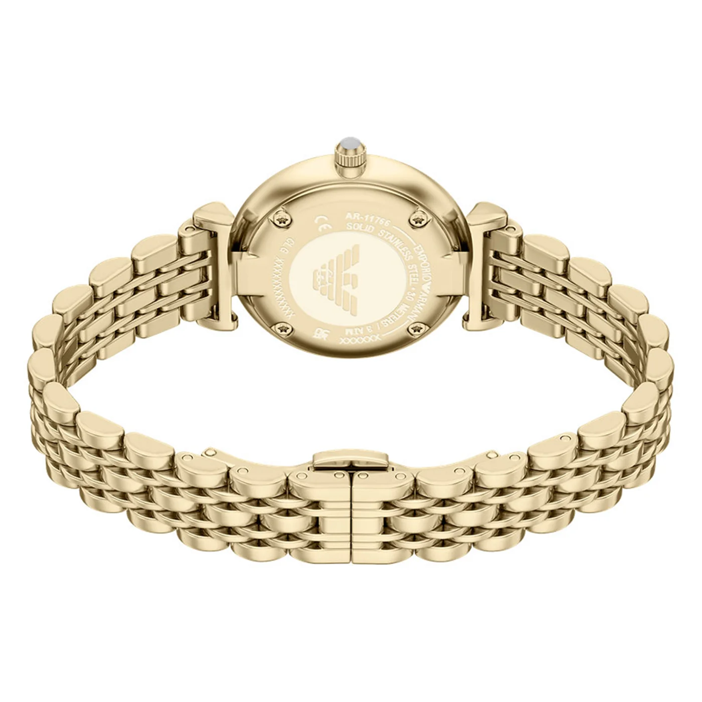 Emporio Armani Round Gold Dial Watch AR11766 - Image 7