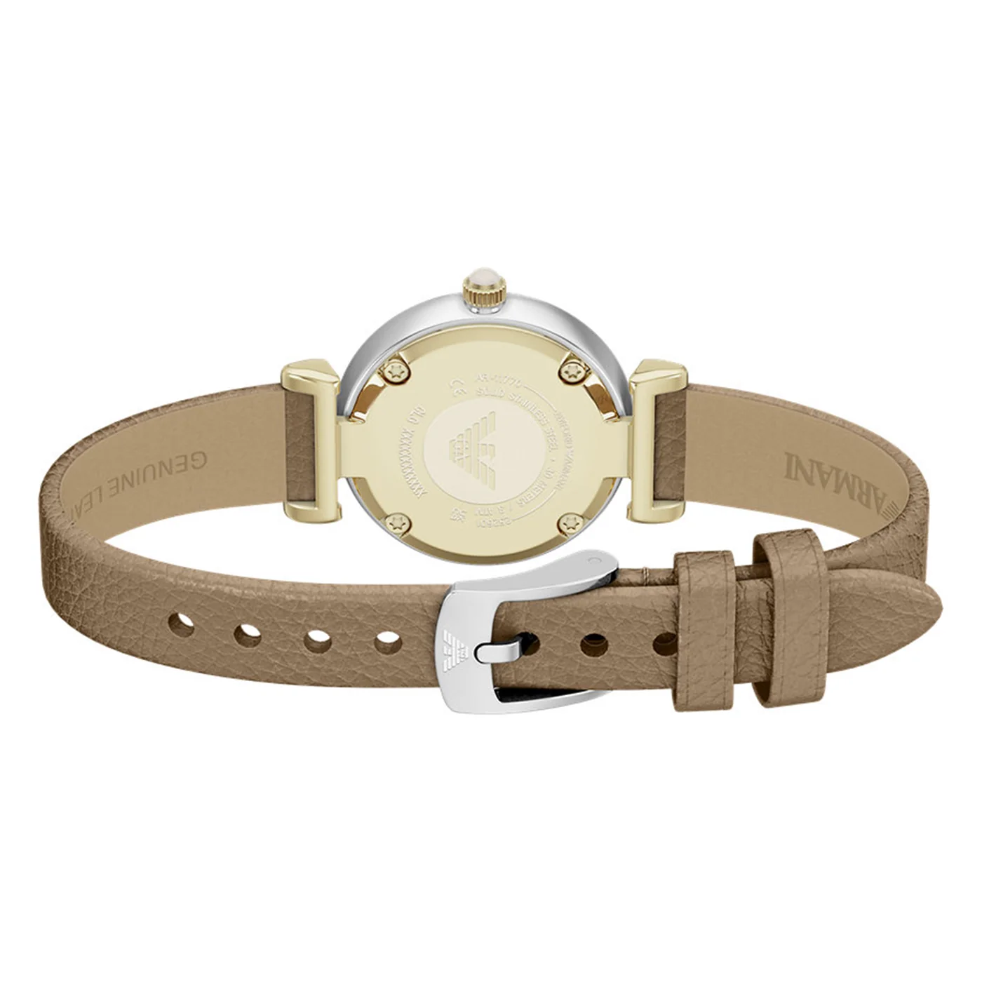 Emporio Armani Round Gold Dial Watch AR11770 - Image 8